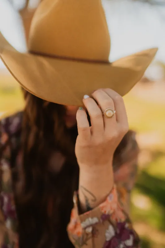 Ashwood Ring | Yellow Eye Agate sold by Goldie Lew