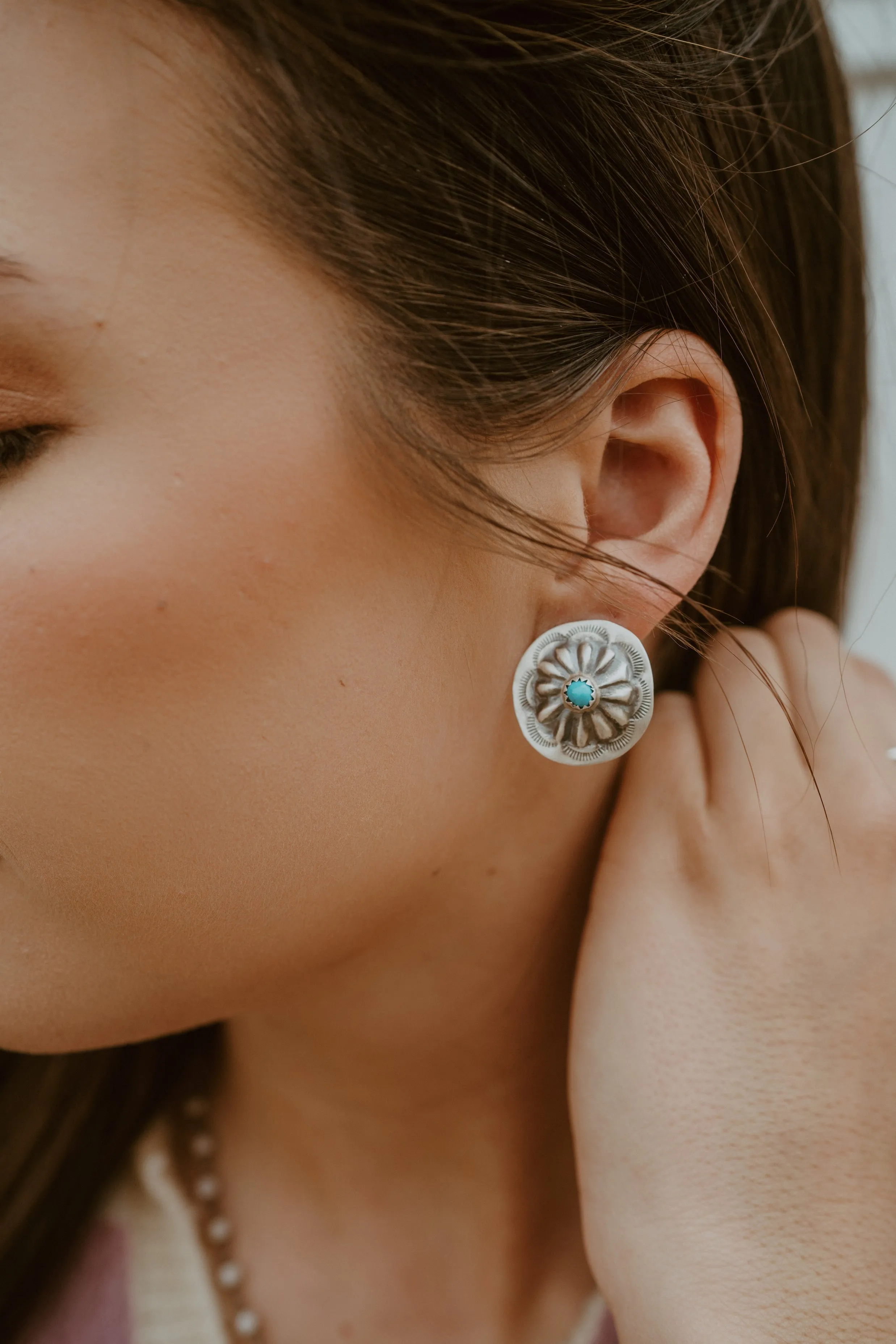 Concho Earrings #36 sold by Goldie Lew