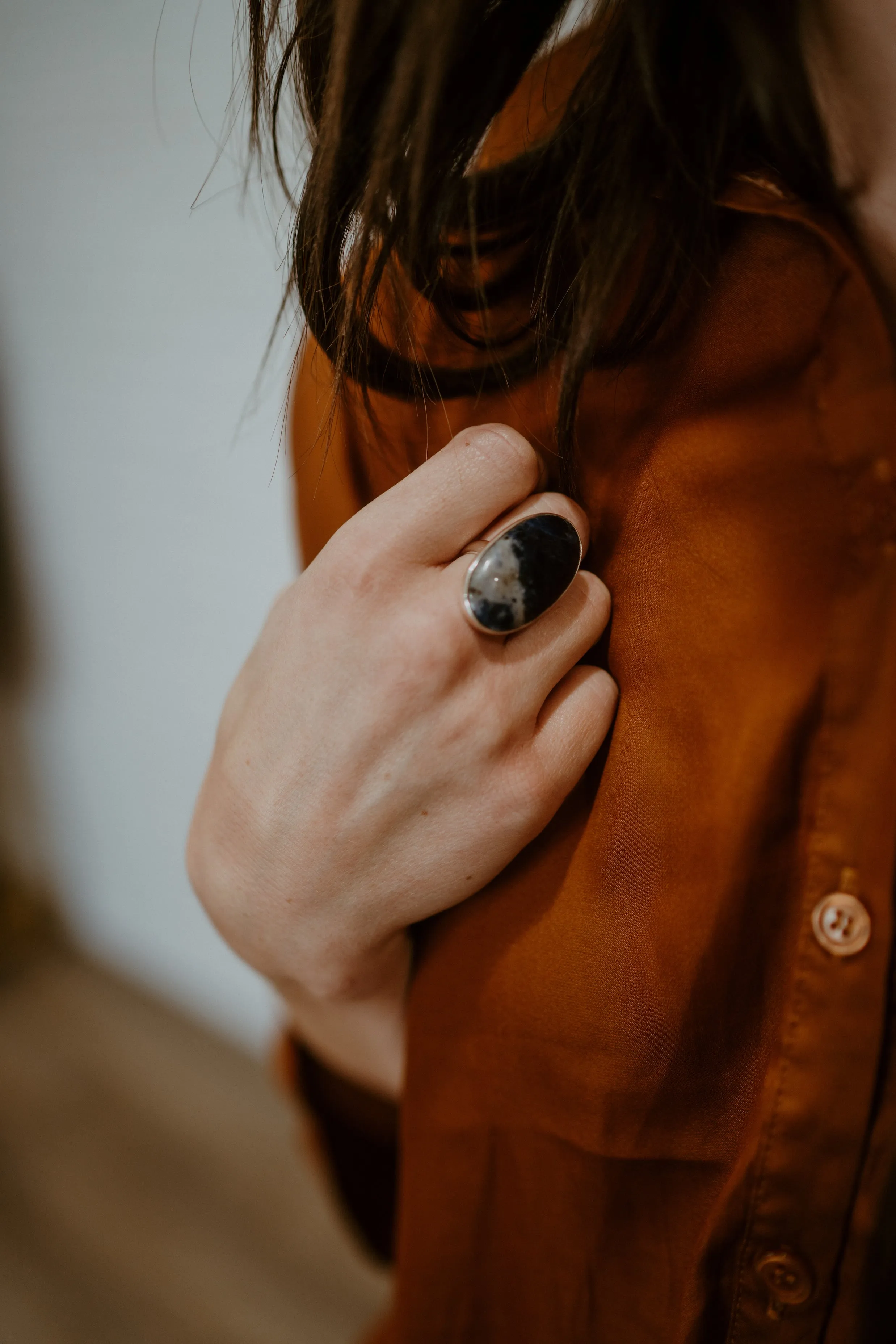 Vance Ring | Sodalite sold by Goldie Lew product image thumbnail 2