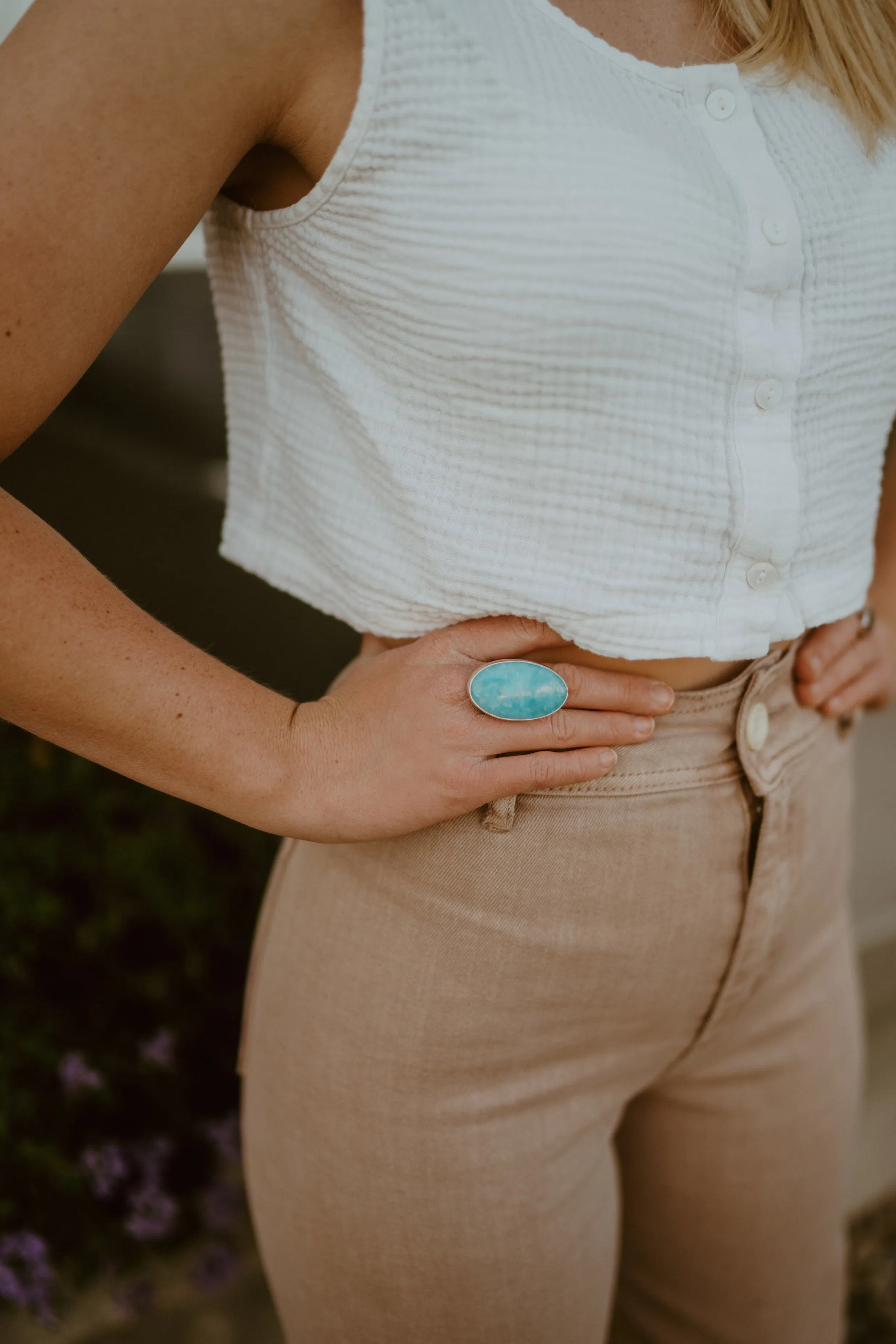 Janzen Ring | Hemimorphite sold by Goldie Lew product image thumbnail 2