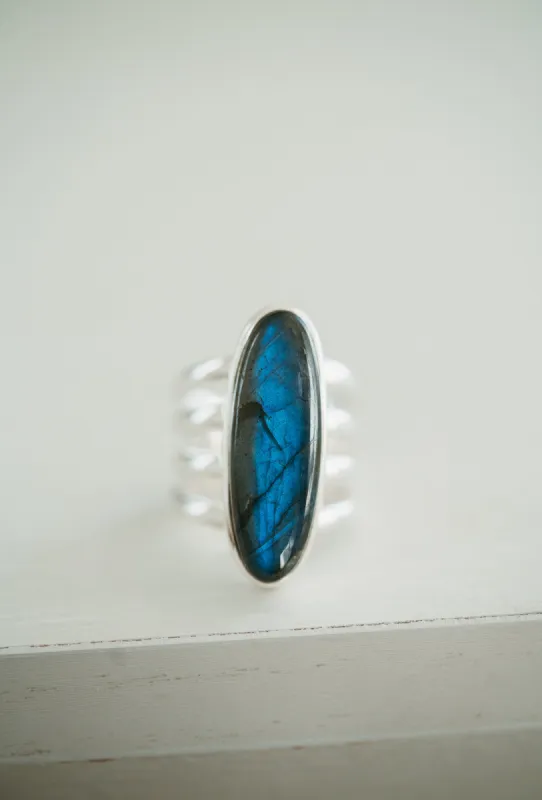 Cheyenne Ring | Labradorite sold by Goldie Lew