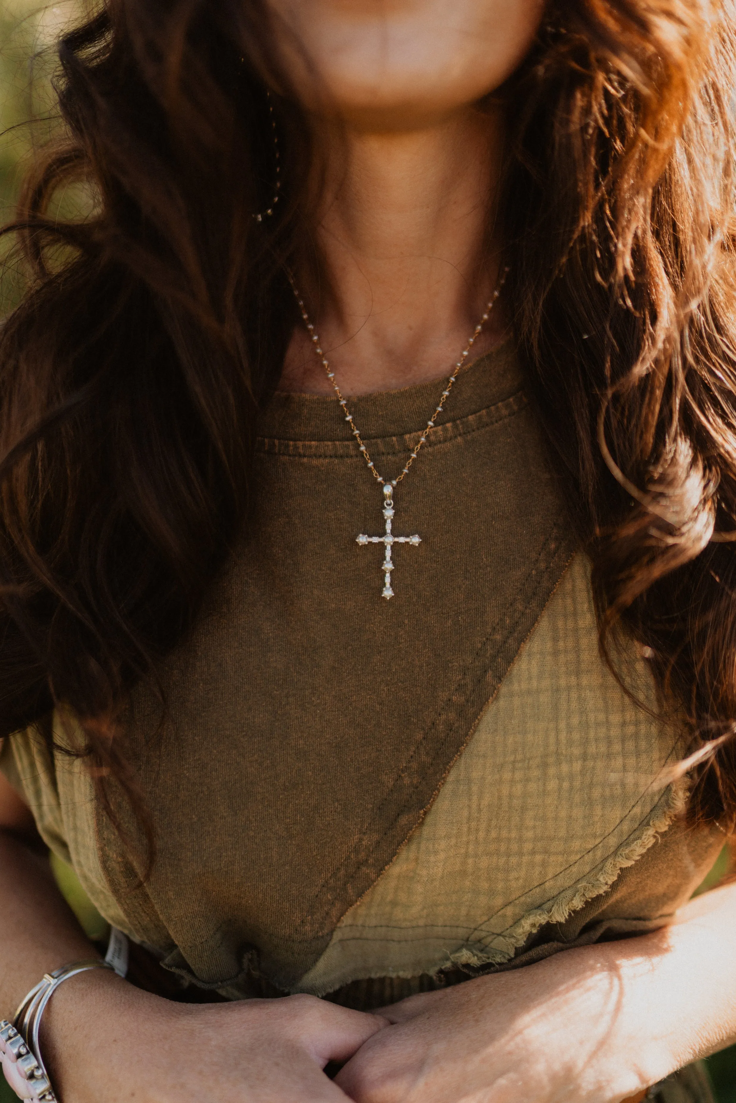 Pearly Girl Necklace sold by Goldie Lew product image thumbnail 4