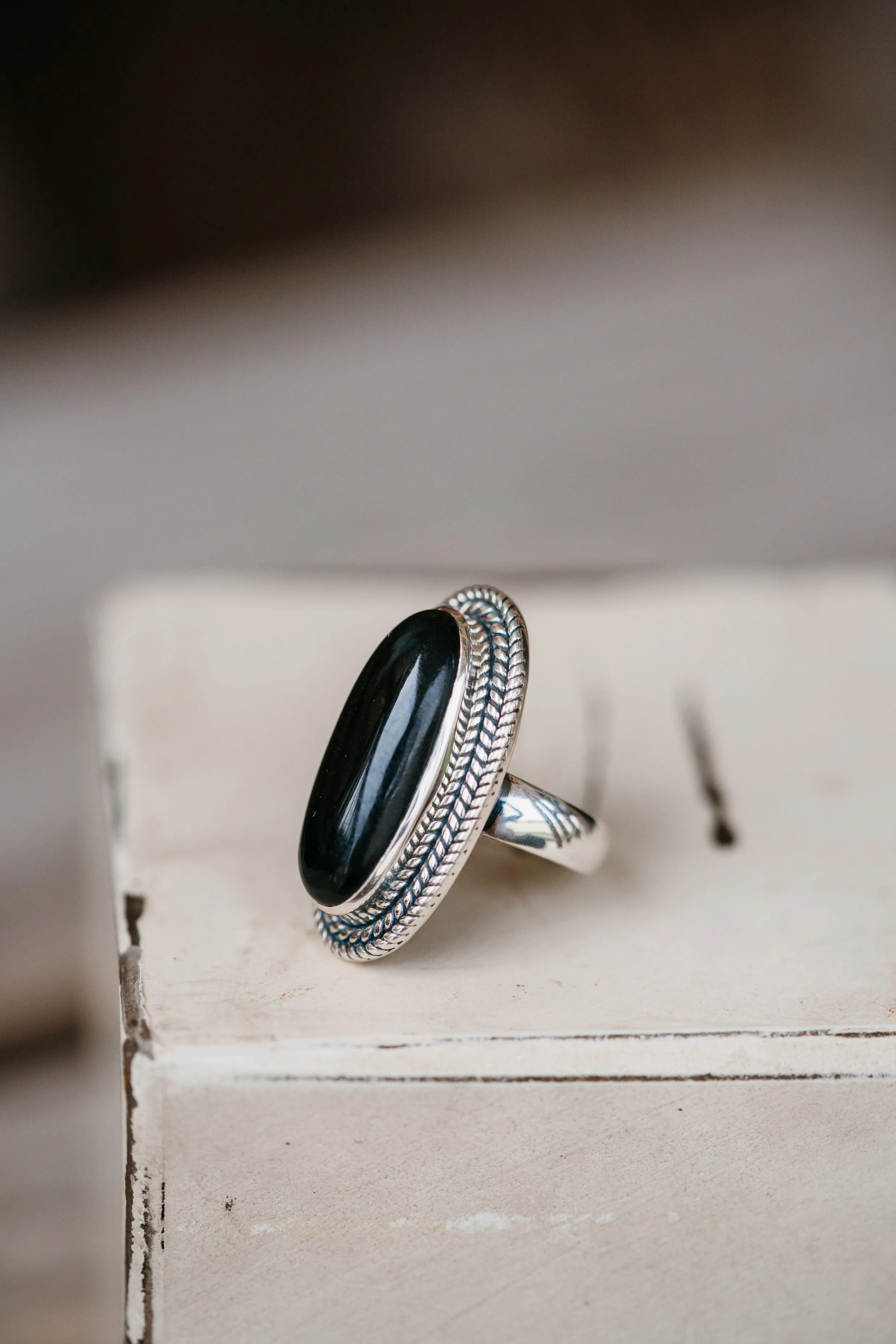 Julia Ring | Black Onyx sold by Goldie Lew product image thumbnail 2