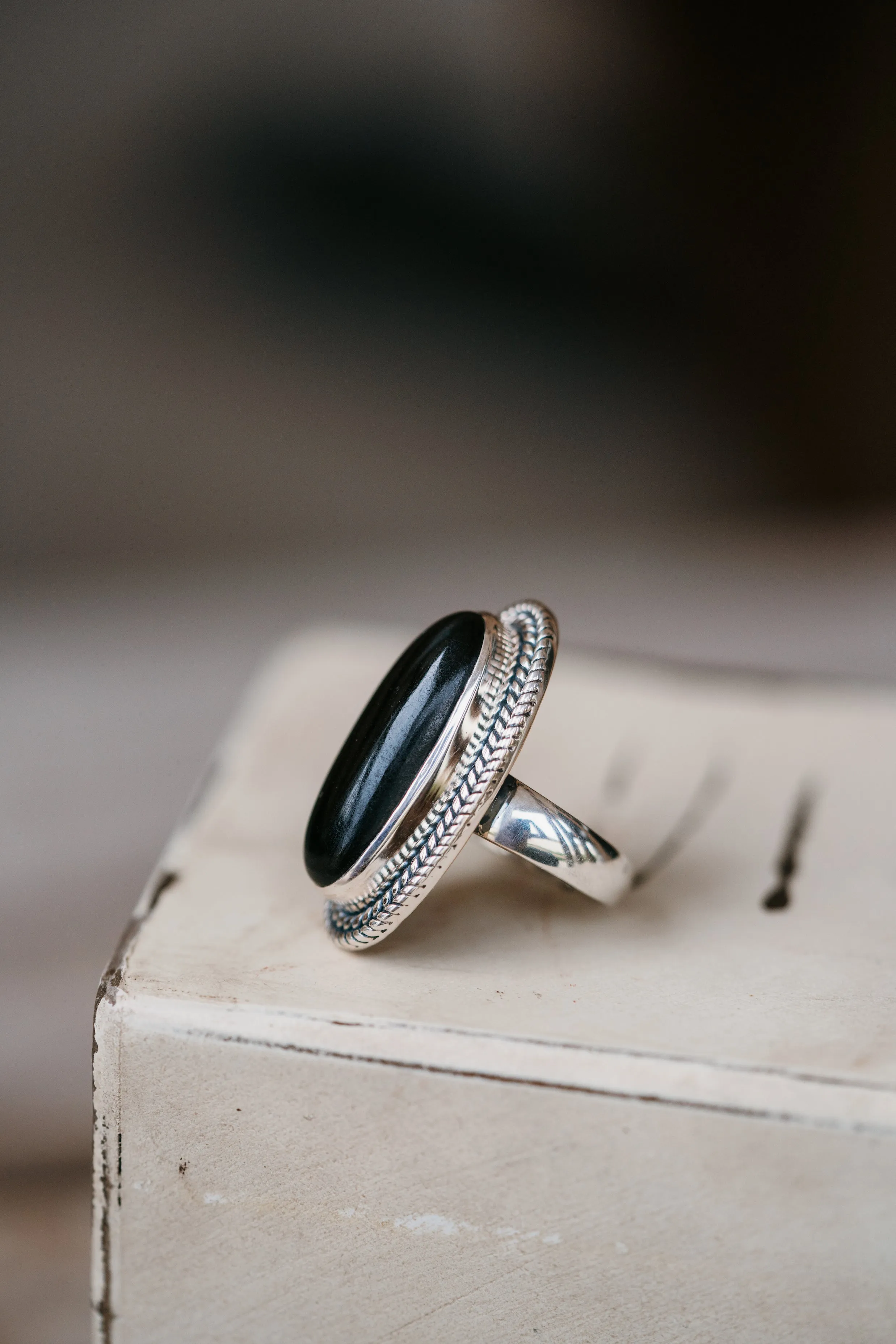 Julia Ring | Black Onyx sold by Goldie Lew product image thumbnail 3