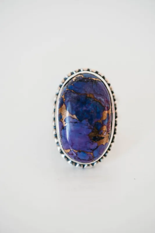 Etta Ring | Purple Turquoise- FINAL SALE sold by Goldie Lew