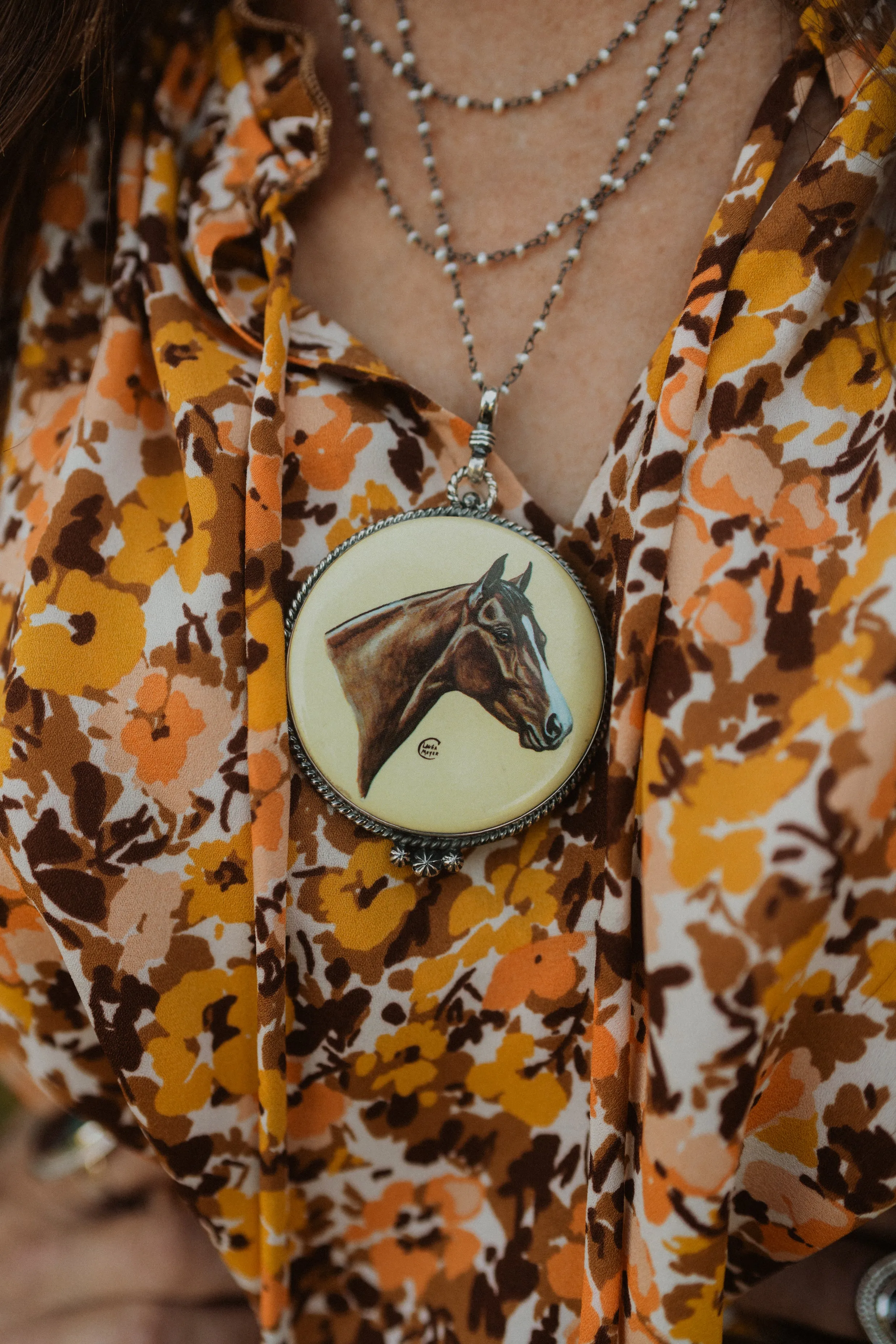 Sundaze Horse Necklace sold by Goldie Lew product image thumbnail 2