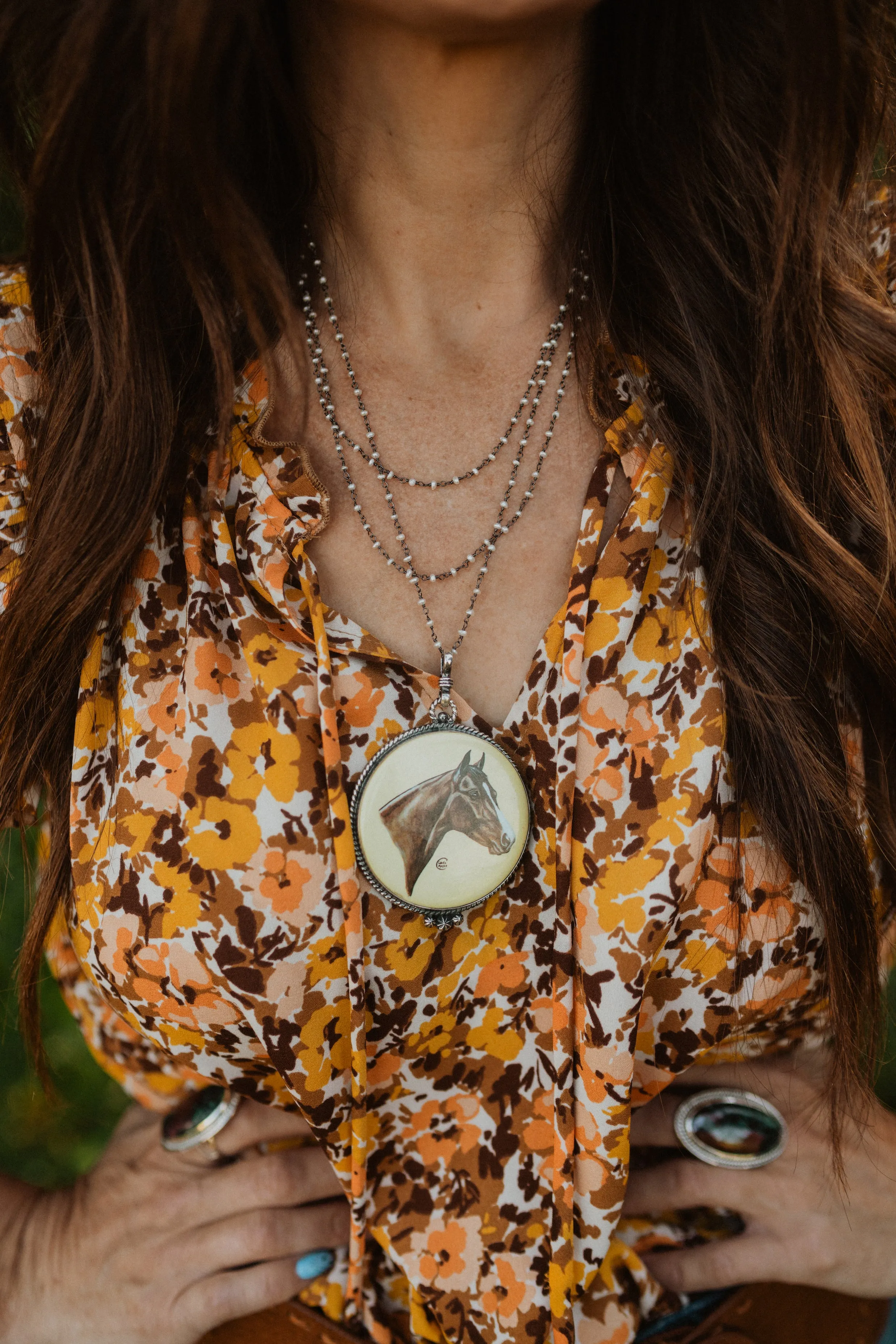 Sundaze Horse Necklace sold by Goldie Lew product image thumbnail 3