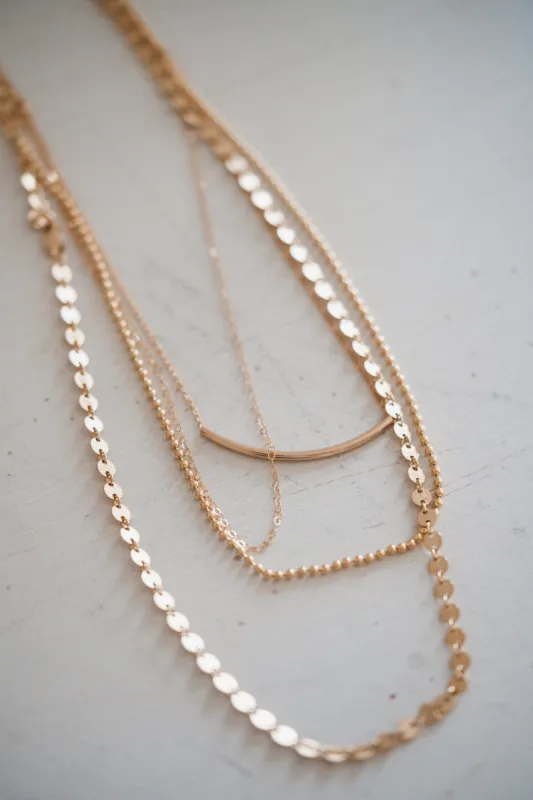 Gold Necklace Set #19 sold by Goldie Lew