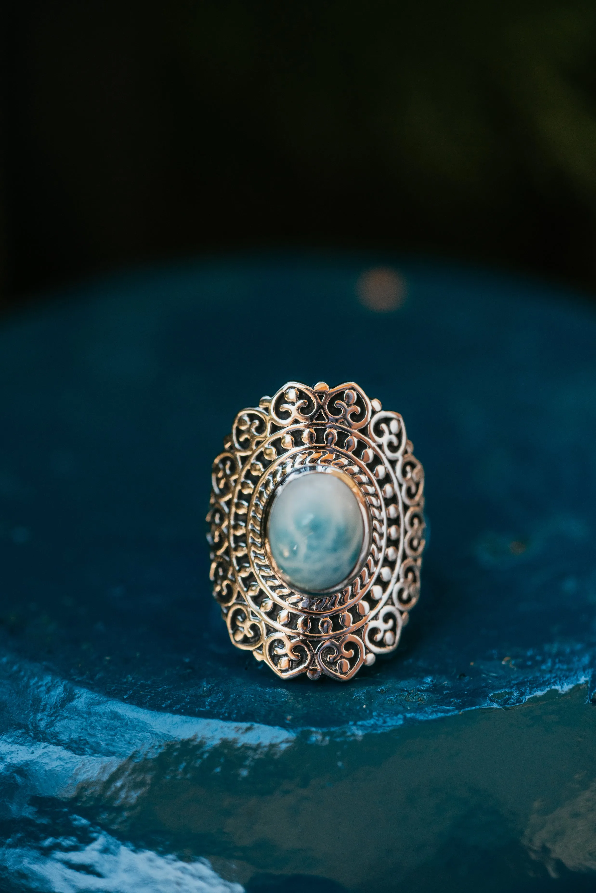 Claire Ring | Larimar - FINAL SALE sold by Goldie Lew