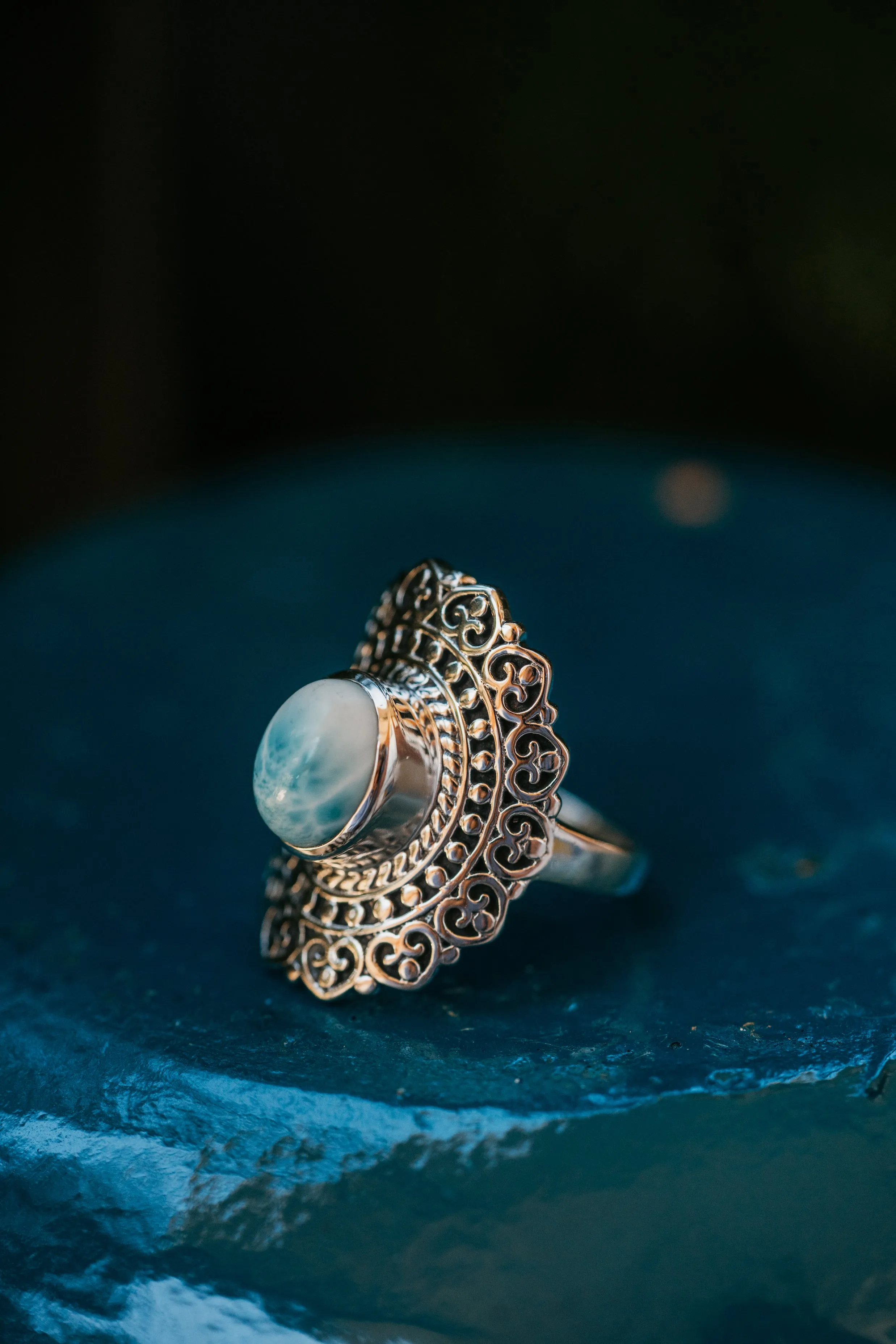 Claire Ring | Larimar - FINAL SALE sold by Goldie Lew product image thumbnail 2
