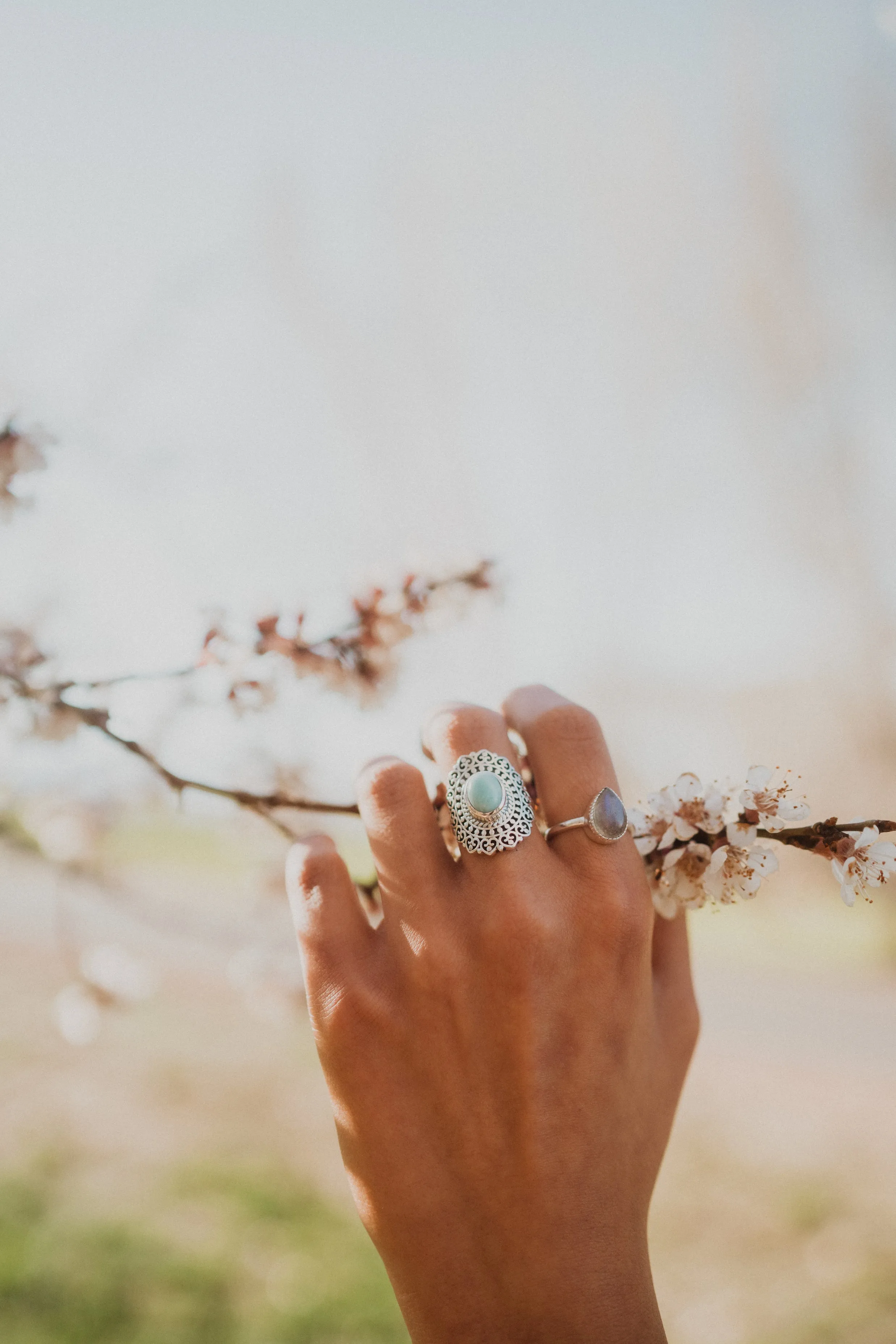 Claire Ring | Larimar - FINAL SALE sold by Goldie Lew product image thumbnail 4
