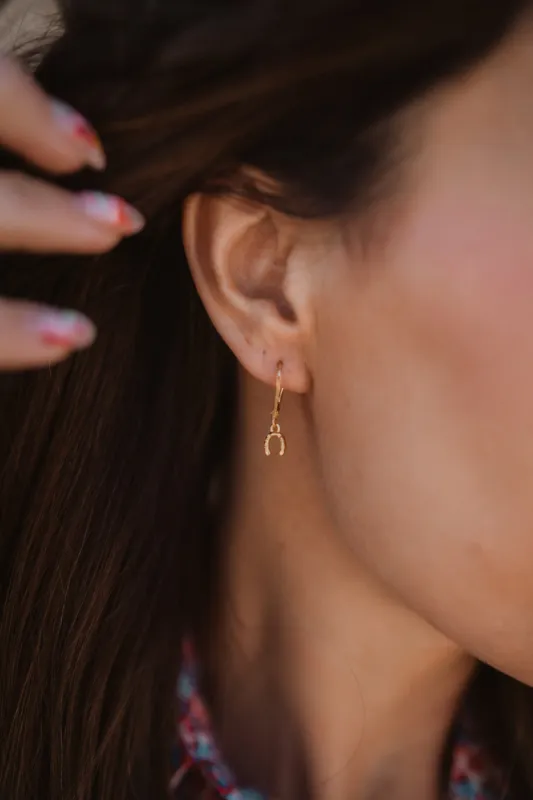 Horseshoe Earrings sold by Goldie Lew