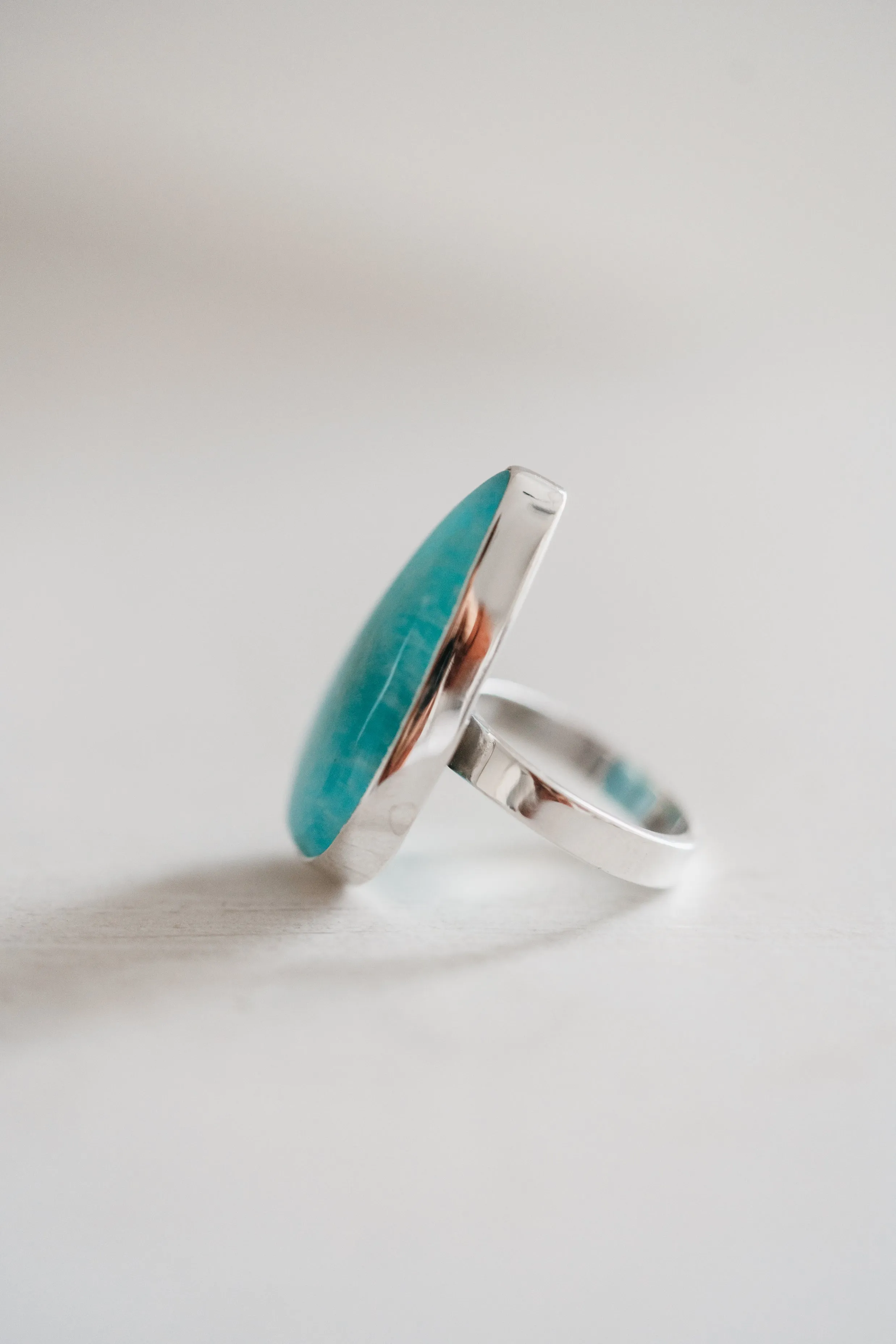 Amaya Ring | #2 | Amazonite sold by Goldie Lew product image thumbnail 4