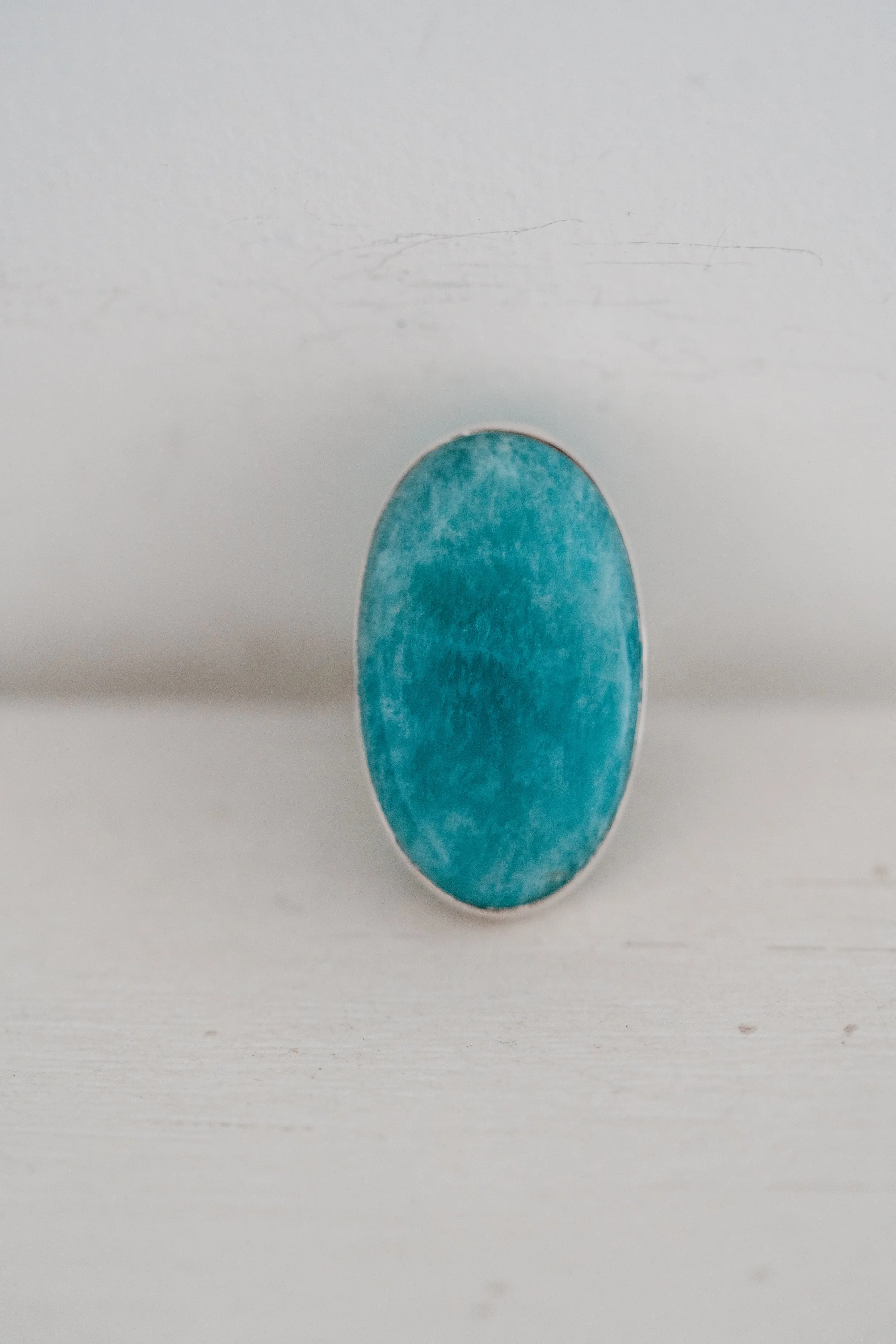 Amaya Ring | #2 | Amazonite sold by Goldie Lew product image thumbnail 5