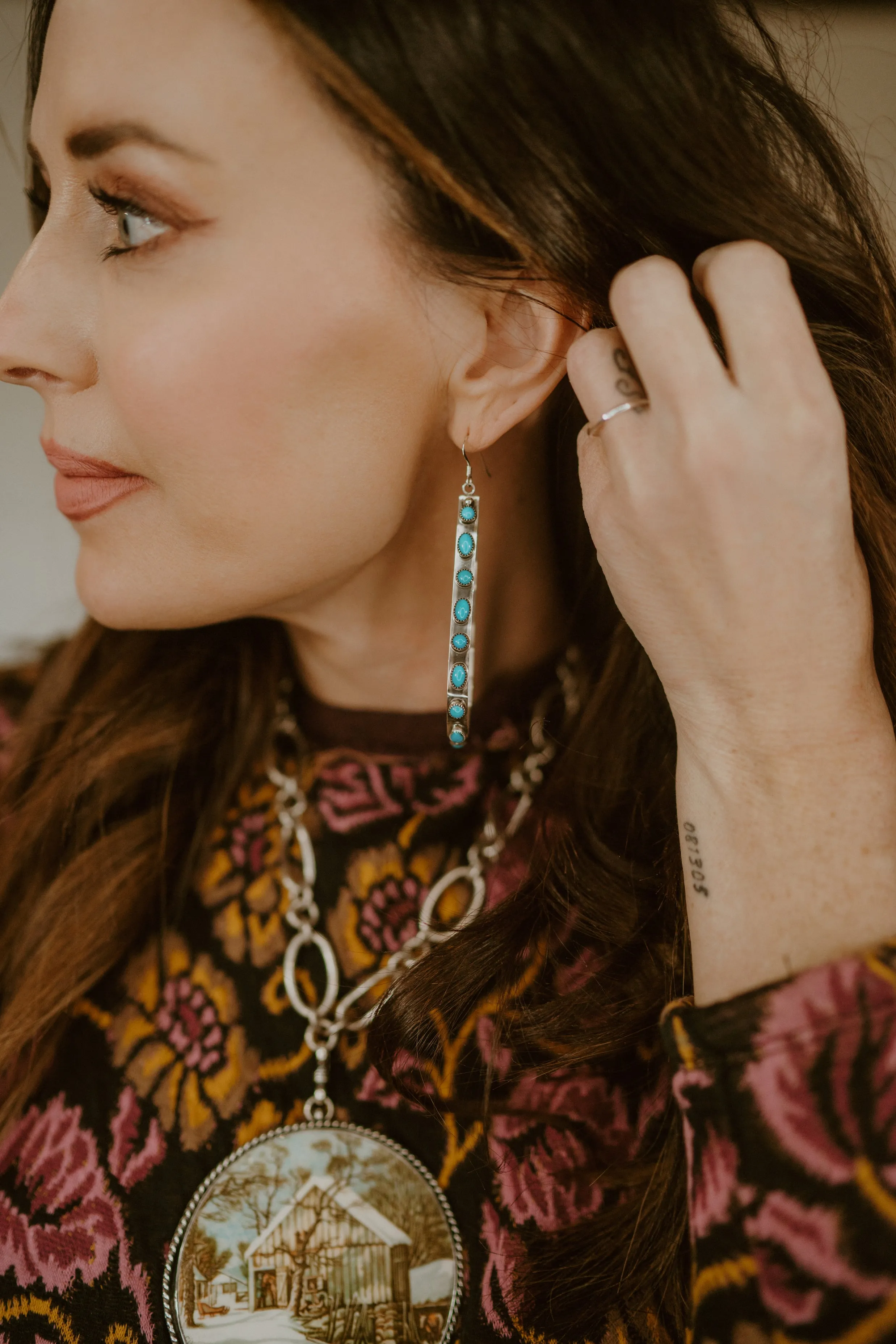 Jade Earrings sold by Goldie Lew product image thumbnail 3