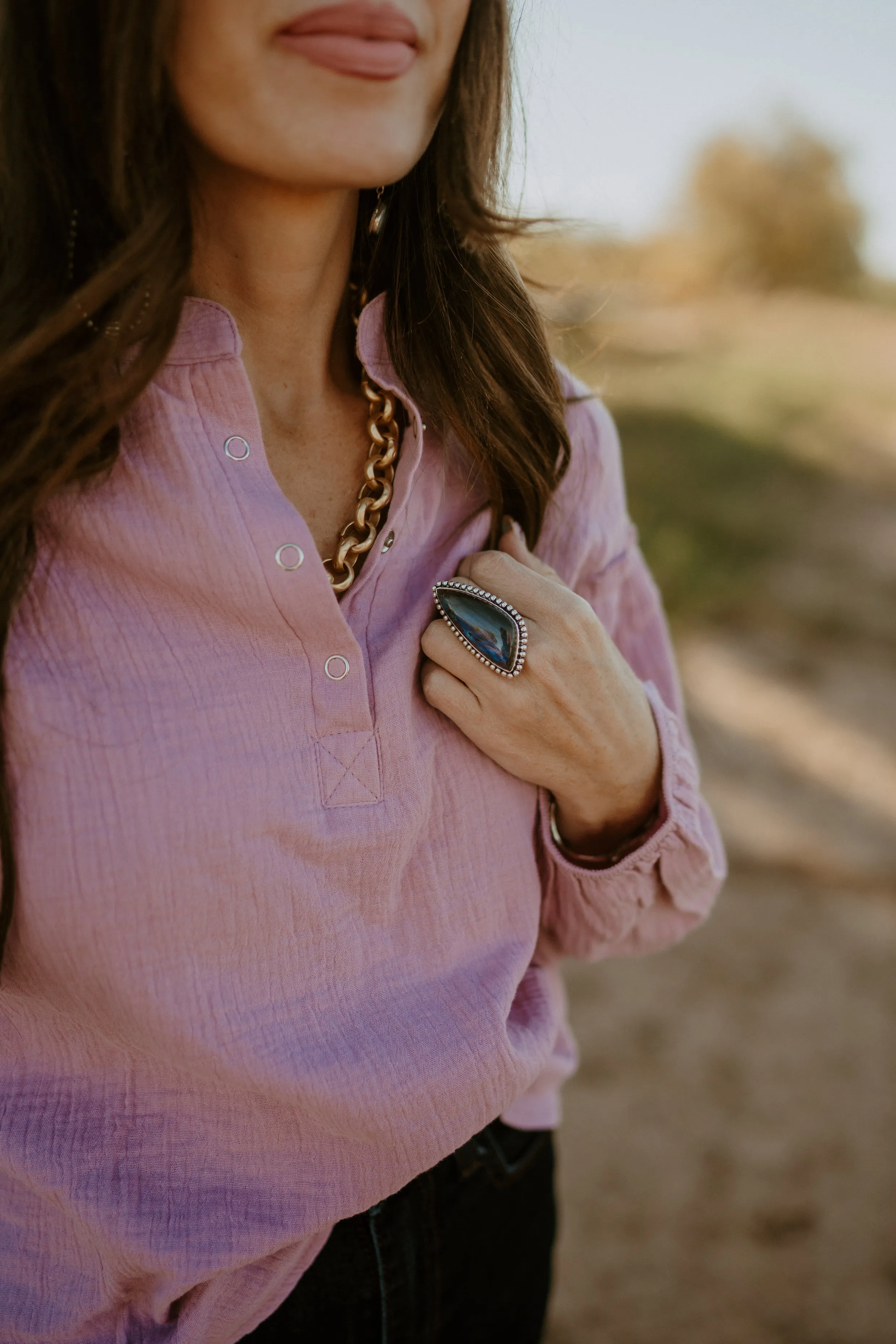 Lilibeth Ring | Labradorite sold by Goldie Lew product image thumbnail 4