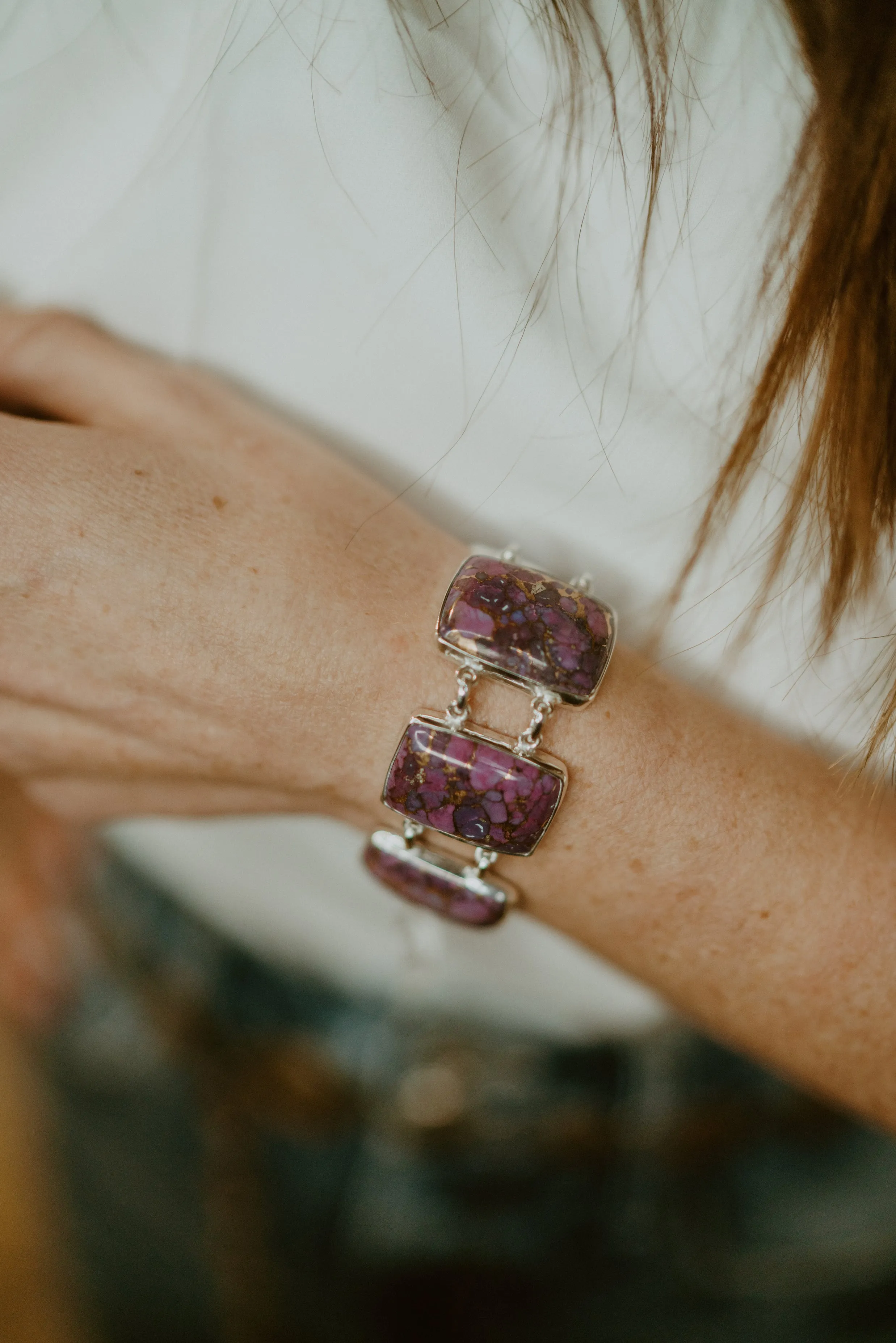 Celia Bracelet | Purple sold by Goldie Lew product image thumbnail 4