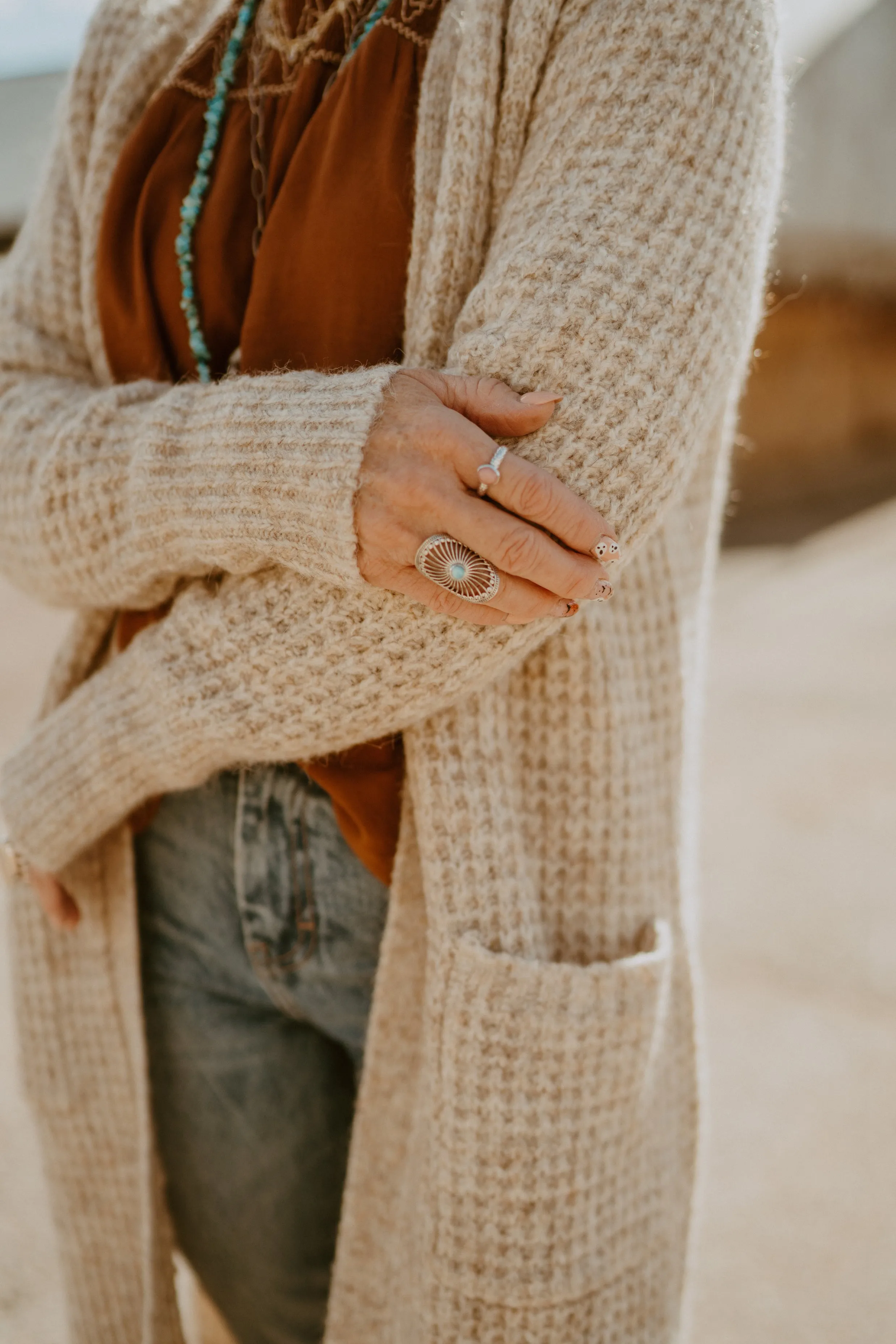 Alexa Ring | Pink Opal sold by Goldie Lew product image thumbnail 2
