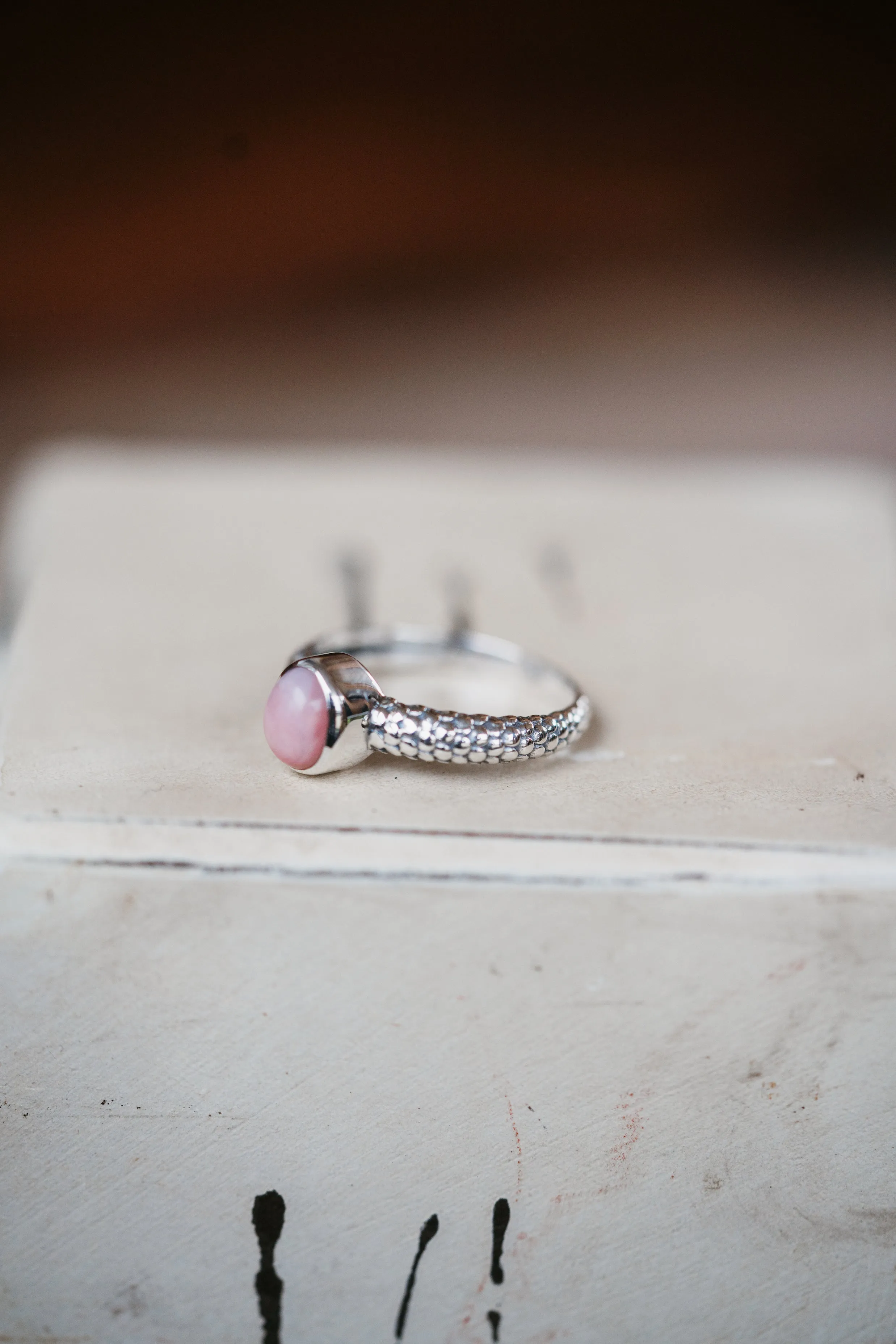 Alexa Ring | Pink Opal sold by Goldie Lew product image thumbnail 3