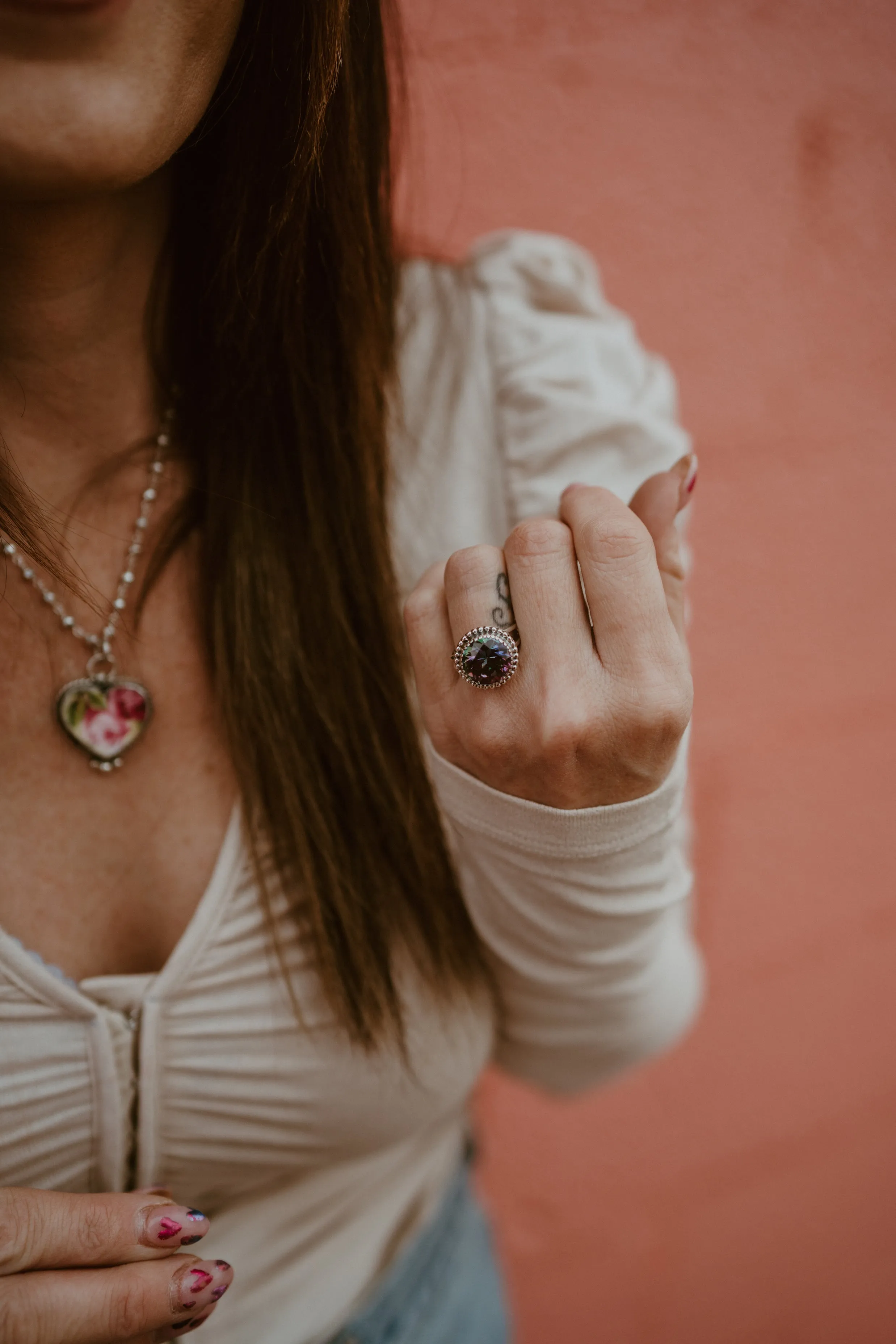 Pamela Ring | Mystic Quartz sold by Goldie Lew product image thumbnail 5