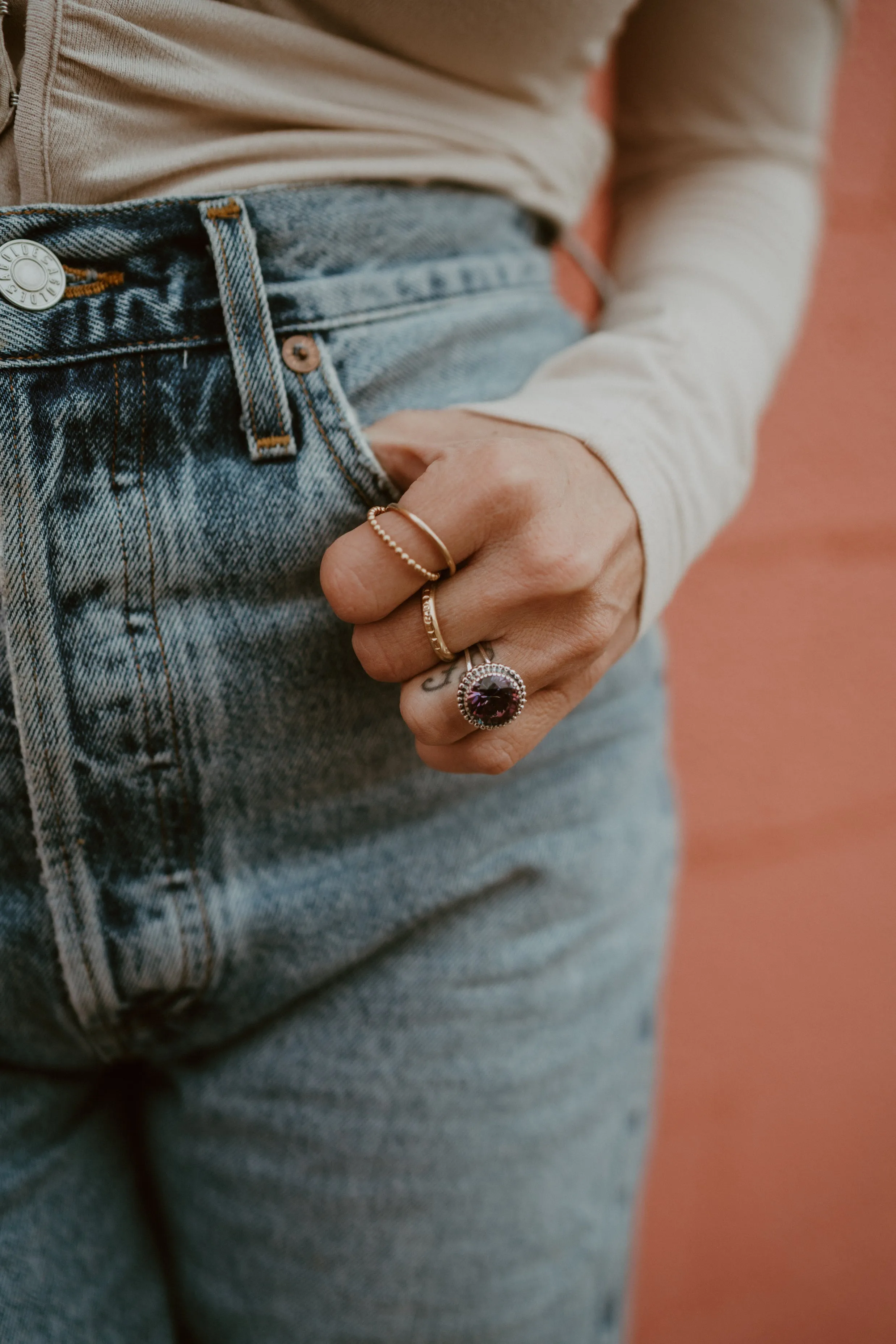 Pamela Ring | Mystic Quartz sold by Goldie Lew product image thumbnail 4