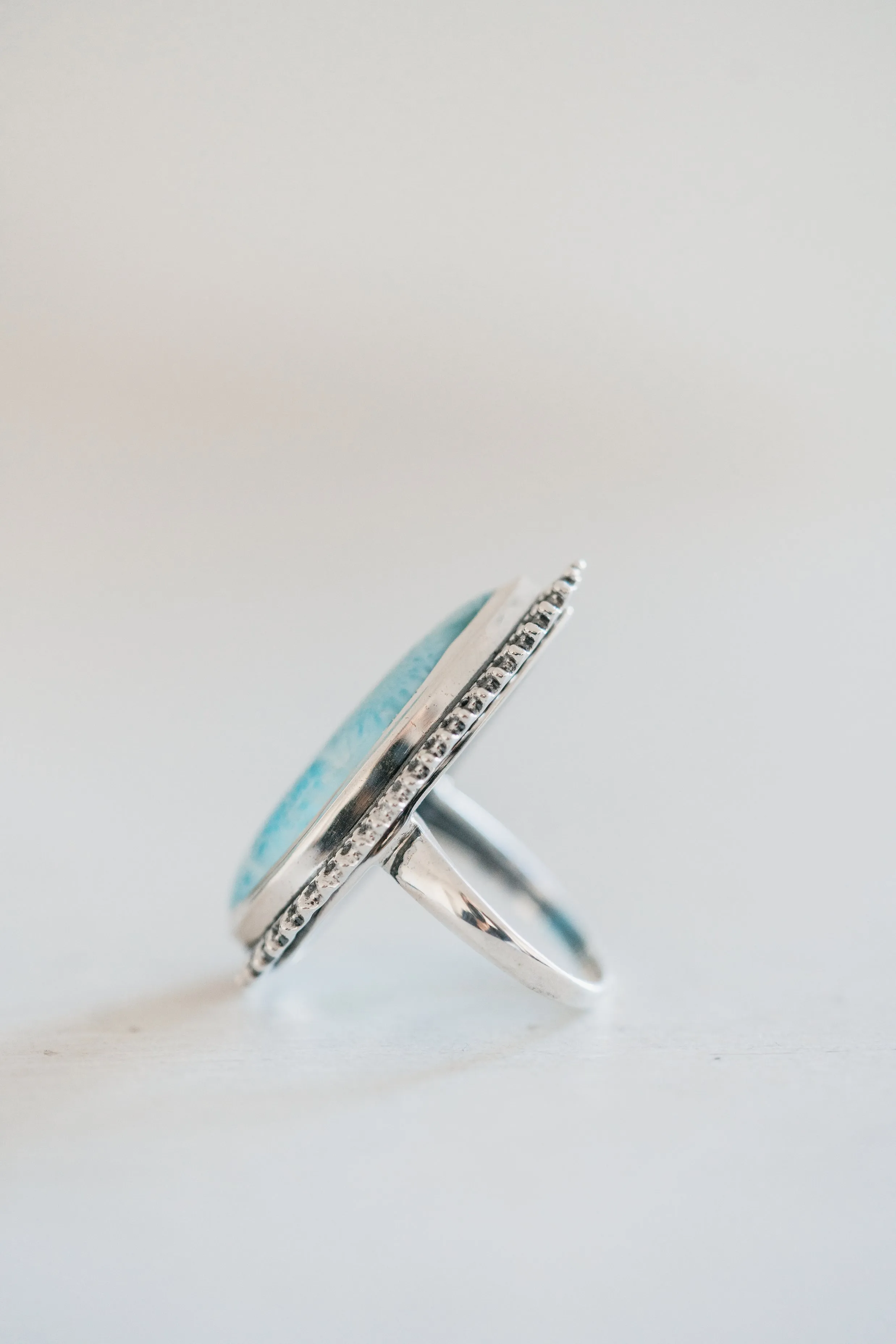 To The Skies Ring | Larimar sold by Goldie Lew product image thumbnail 3