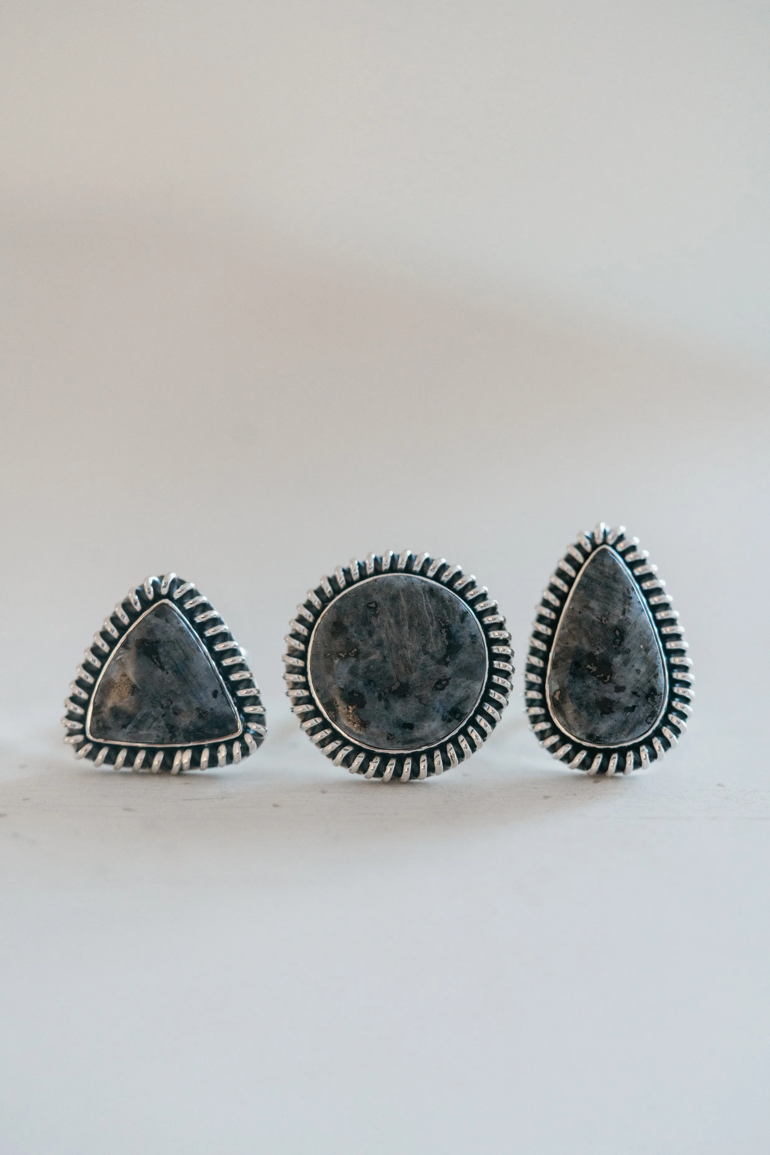 Warren Ring | Larvakite sold by Goldie Lew product image thumbnail 2