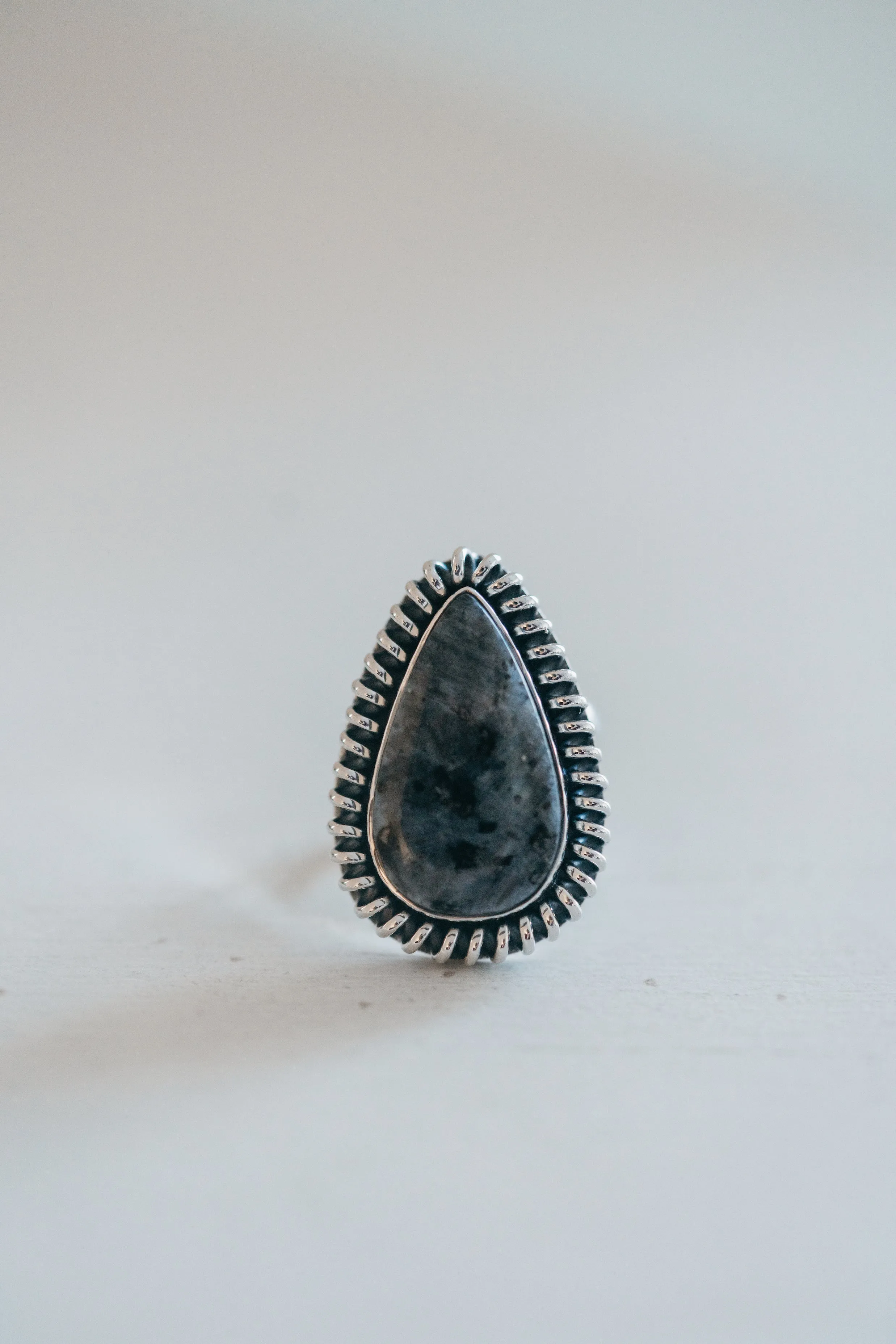 Warren Ring | Larvakite sold by Goldie Lew product image thumbnail 5