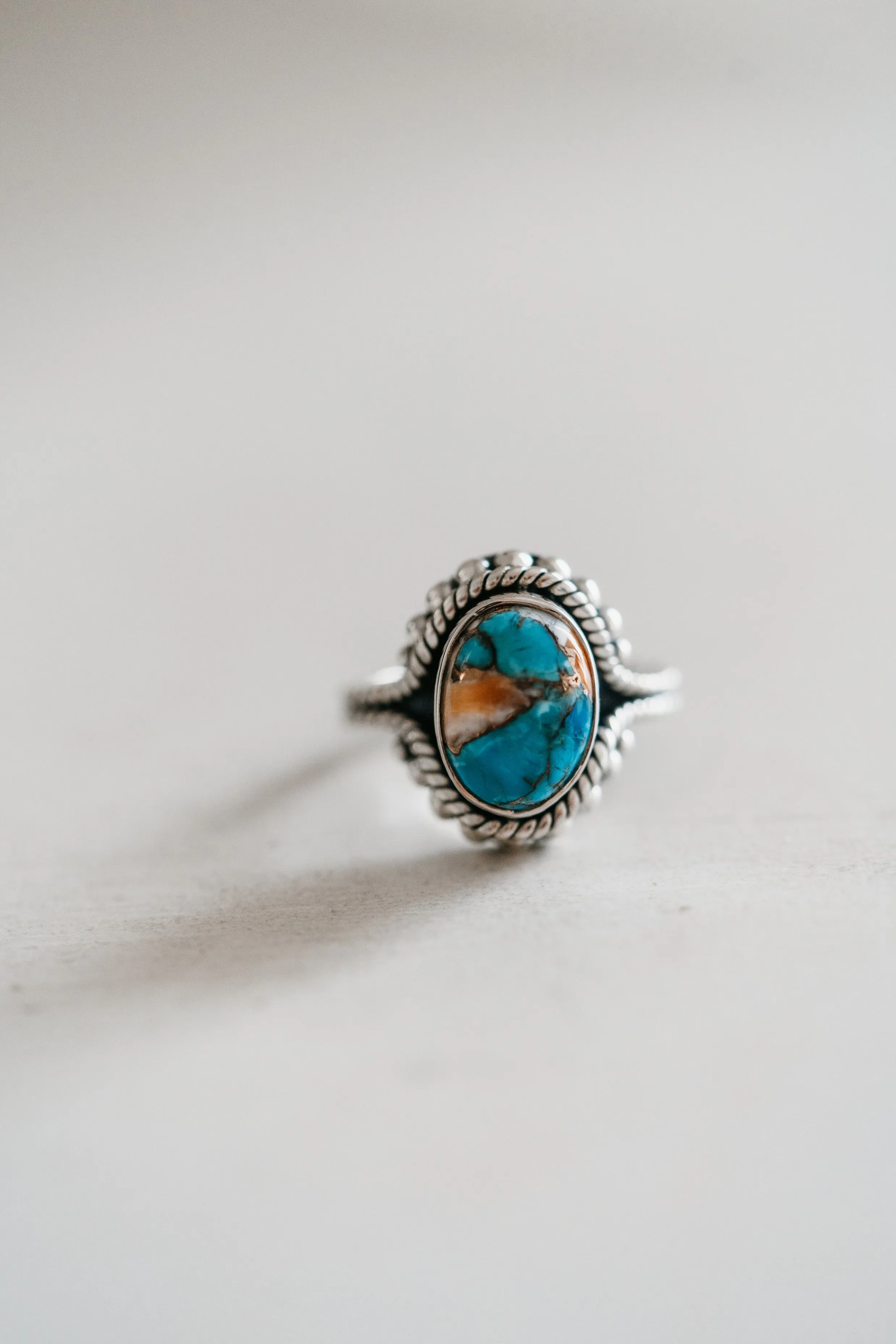 Gill Ring | Spiny Turquoise sold by Goldie Lew