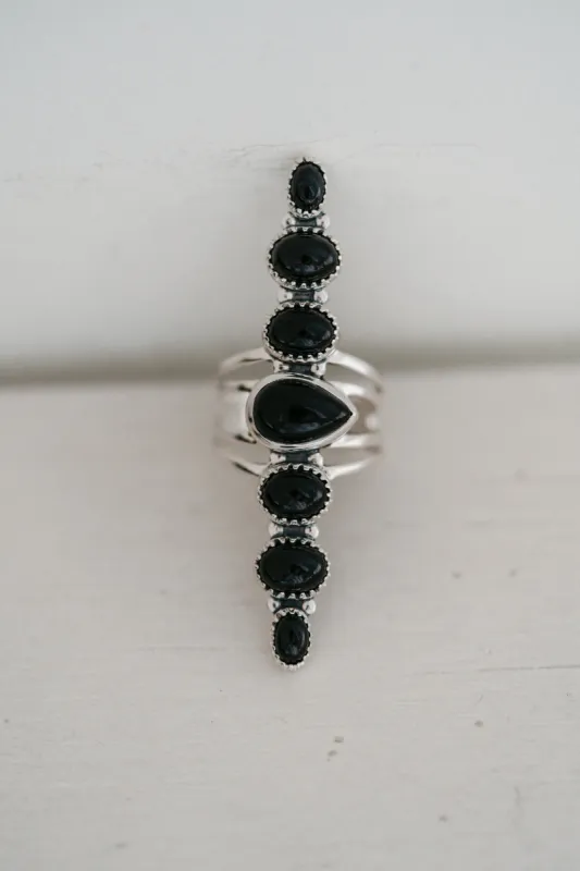 Salihah Ring | Black Onyx sold by Goldie Lew