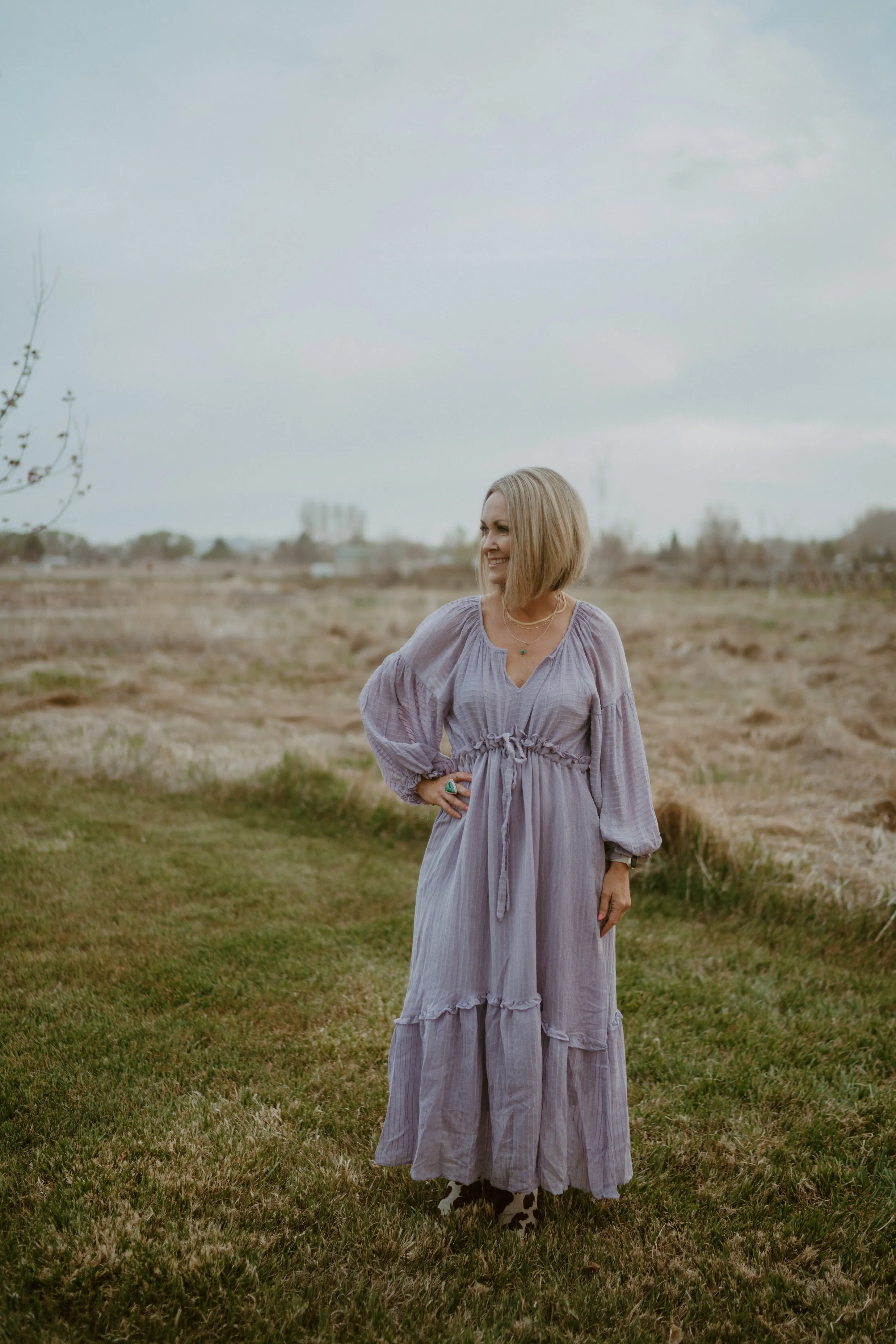 Emilia Dress | Lavender - FINAL SALE sold by Goldie Lew