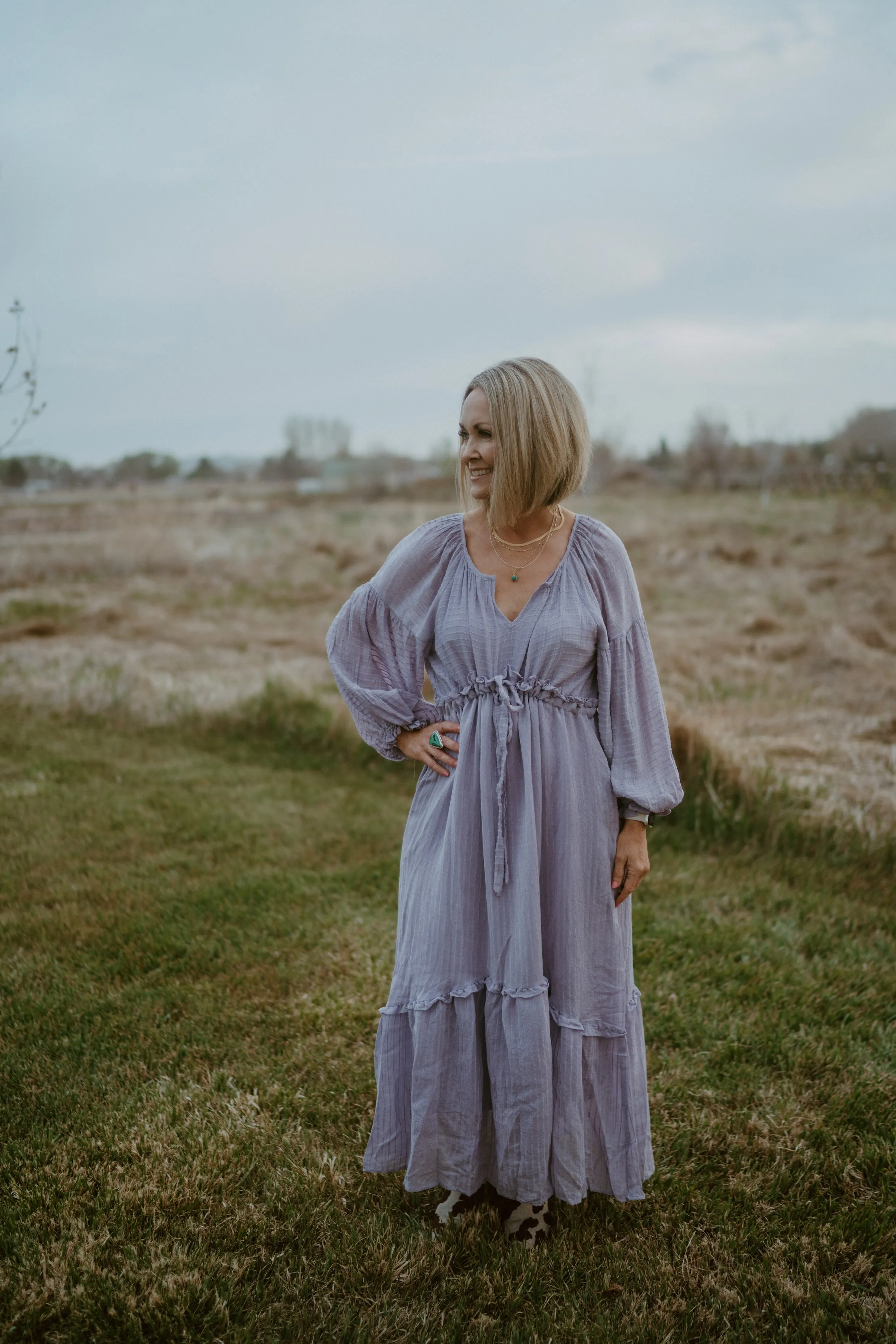 Emilia Dress | Lavender - FINAL SALE sold by Goldie Lew product image thumbnail 5