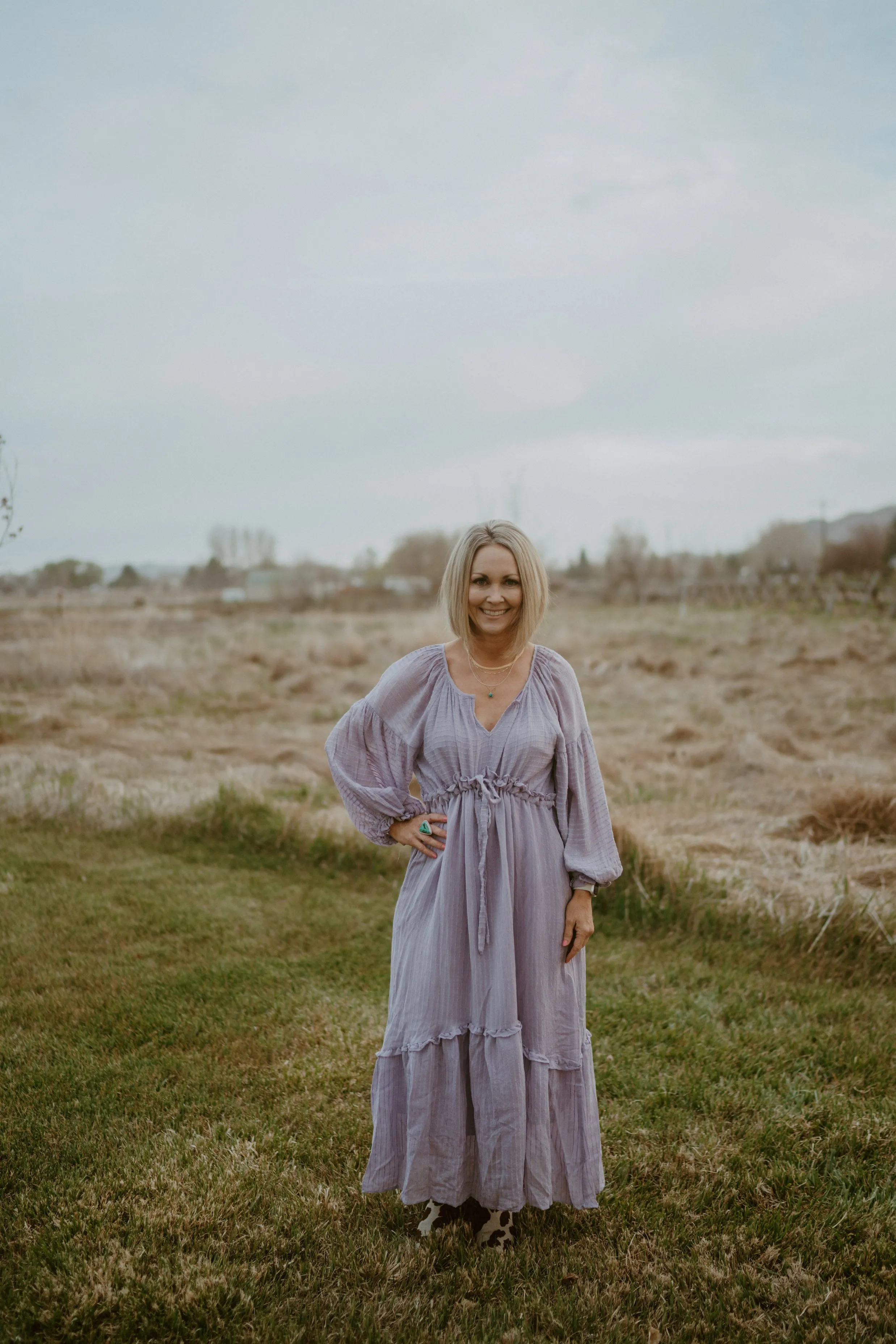 Emilia Dress | Lavender - FINAL SALE sold by Goldie Lew product image thumbnail 2