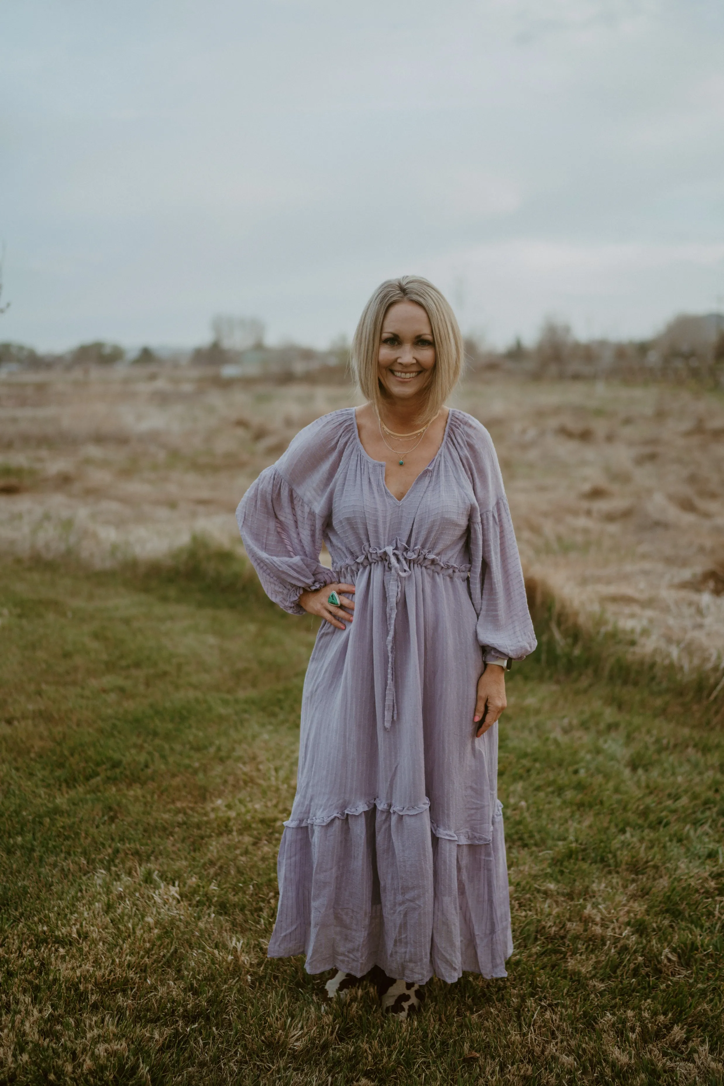 Emilia Dress | Lavender - FINAL SALE sold by Goldie Lew product image thumbnail 4