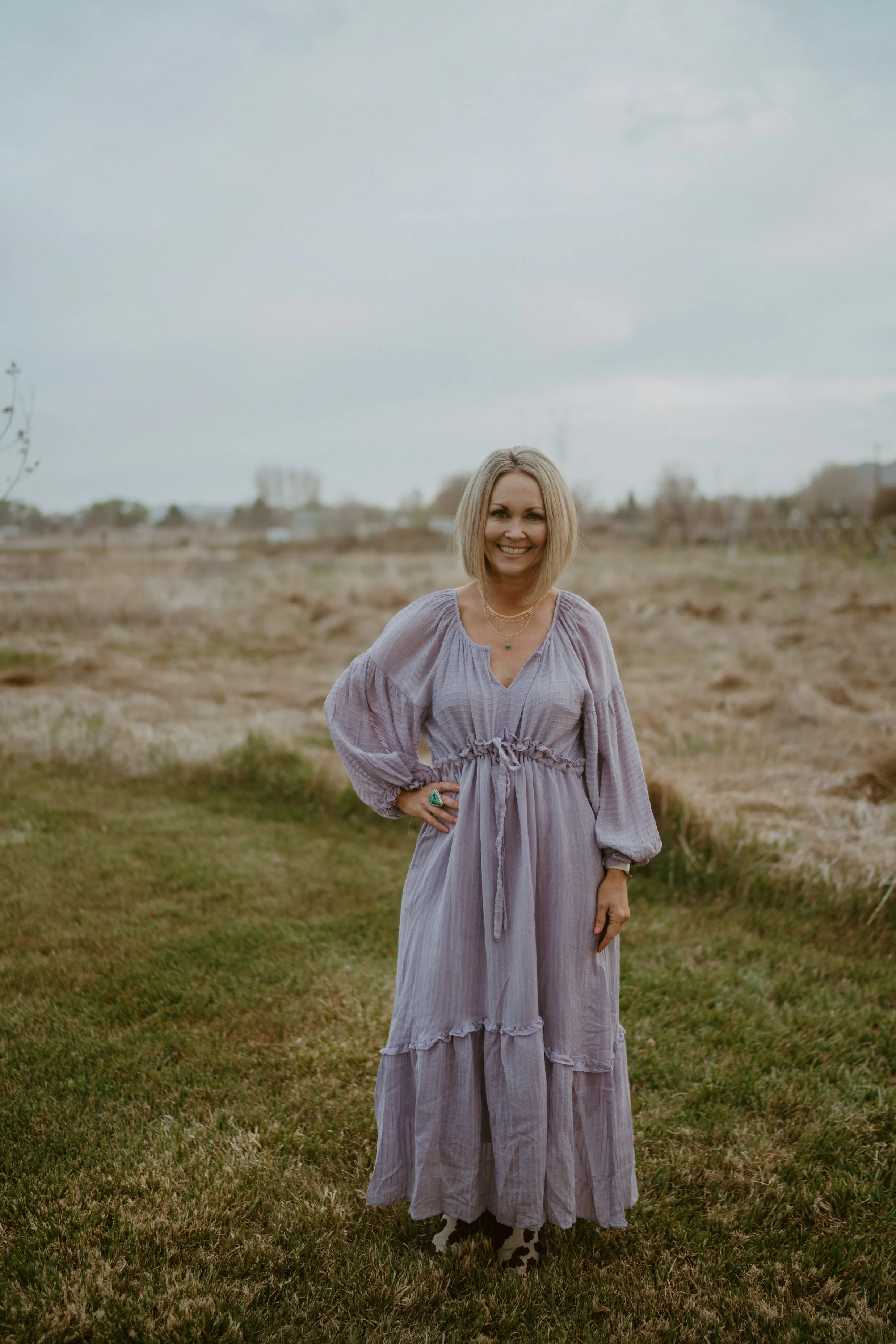 Emilia Dress | Lavender - FINAL SALE sold by Goldie Lew product image thumbnail 3