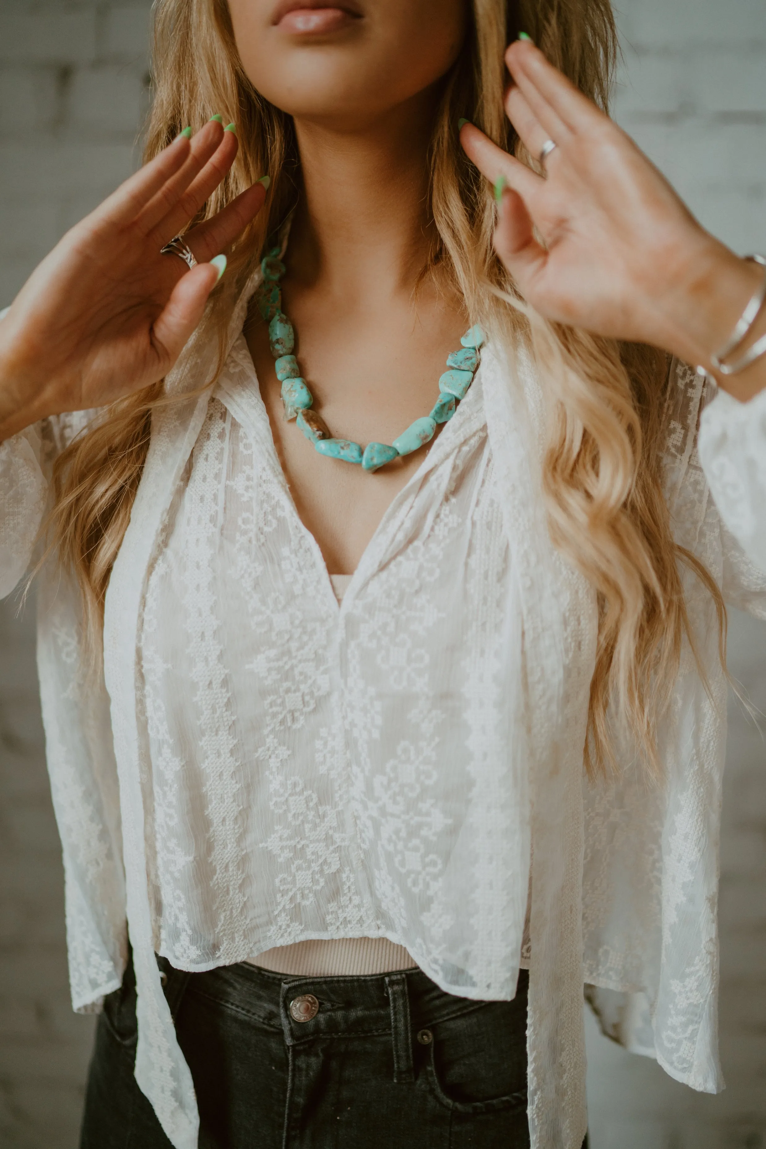 Naomi Necklace | Large sold by Goldie Lew product image thumbnail 3
