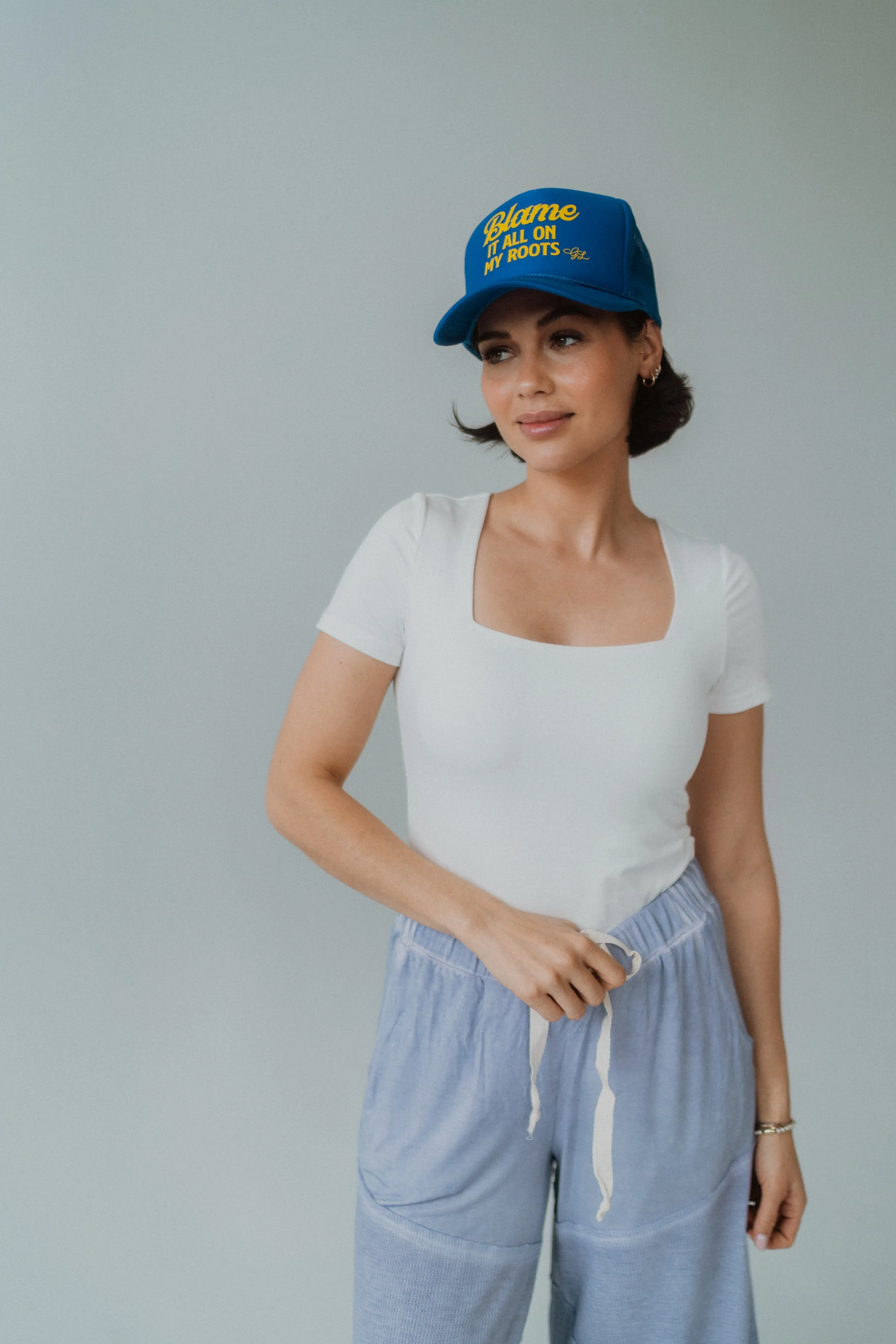 Blame It All On My Roots Trucker Hat sold by Goldie Lew product image thumbnail 4