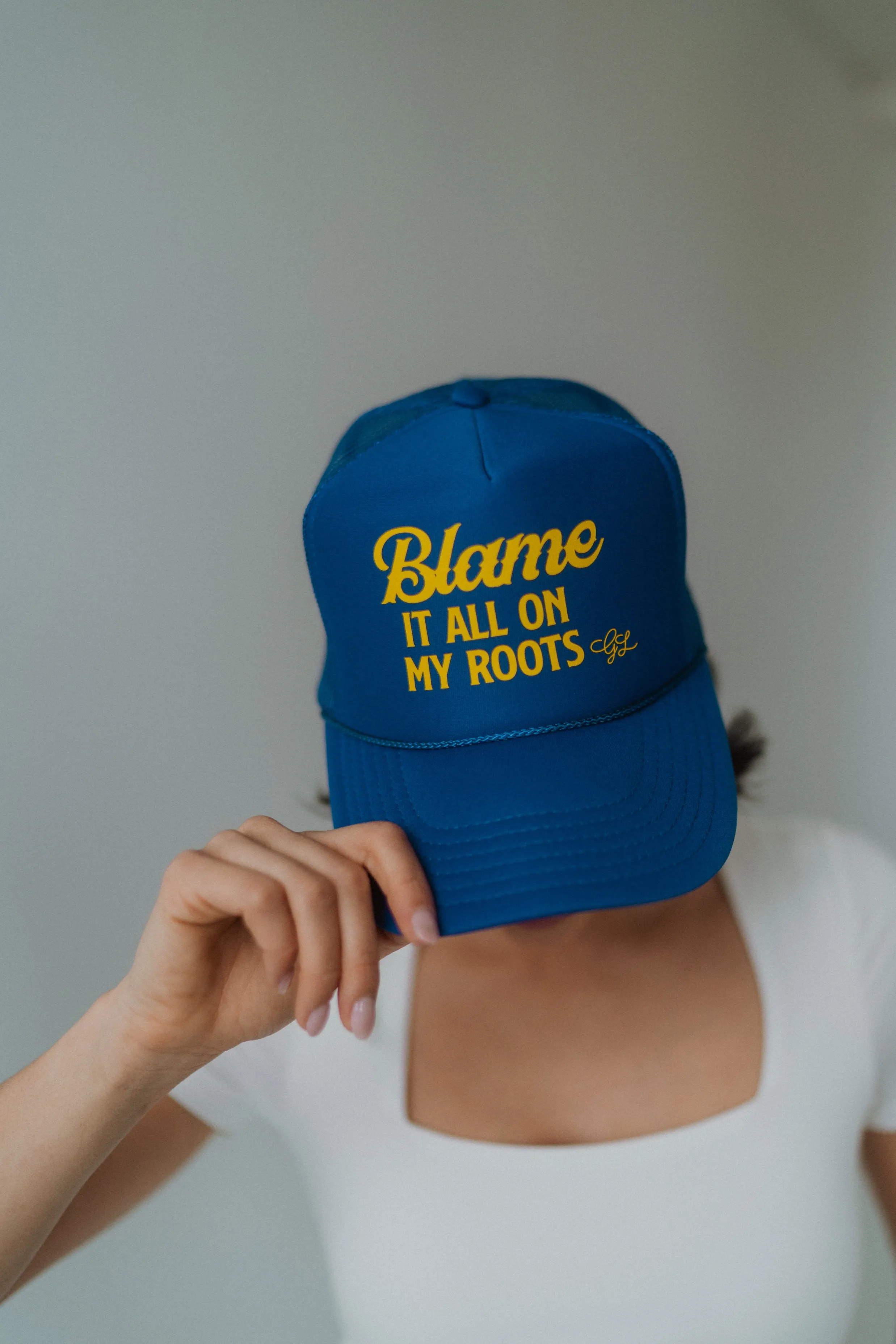 Blame It All On My Roots Trucker Hat sold by Goldie Lew product image thumbnail 2