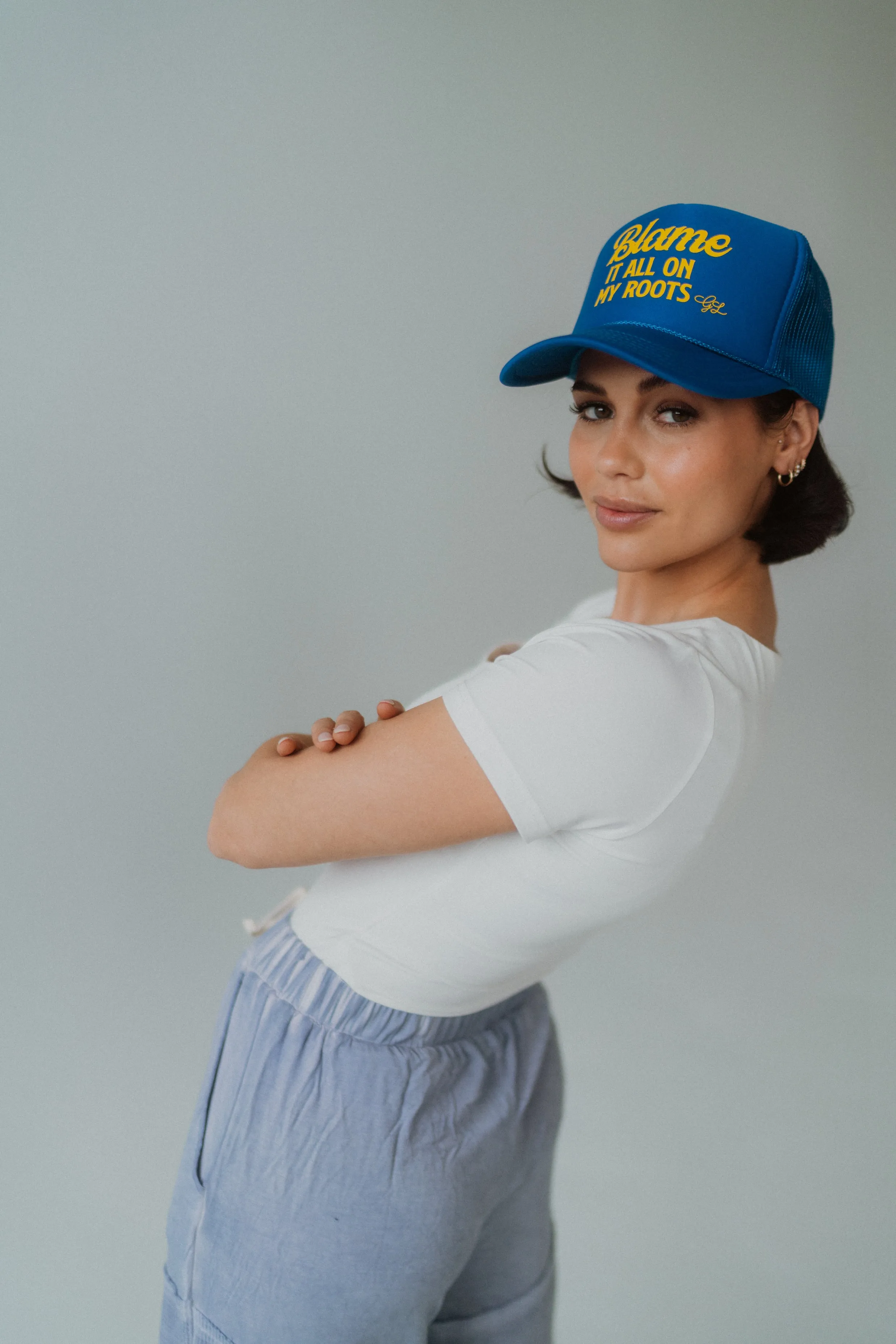 Blame It All On My Roots Trucker Hat sold by Goldie Lew product image thumbnail 3