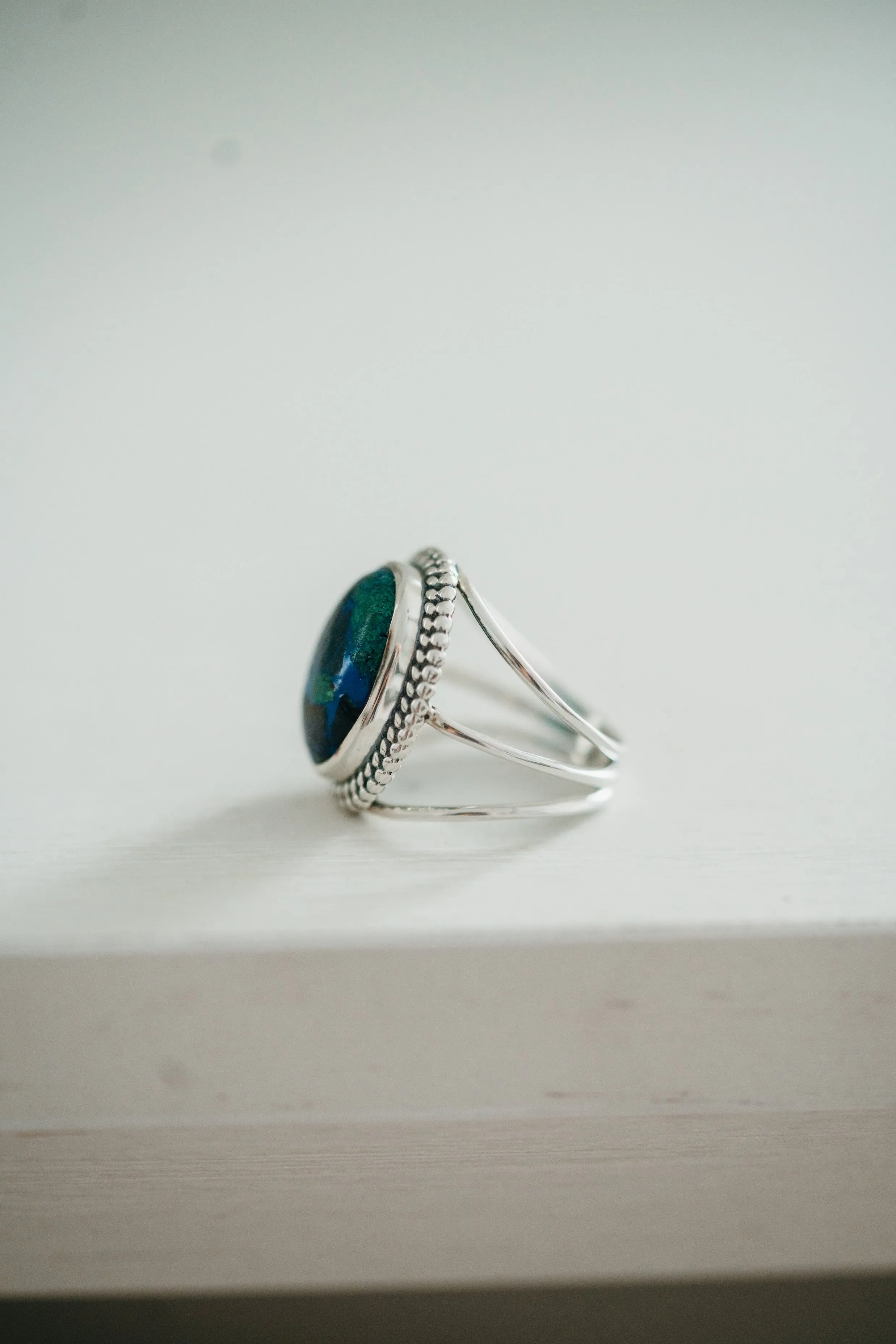 Trish Ring | Mexican Turquoise sold by Goldie Lew product image thumbnail 2