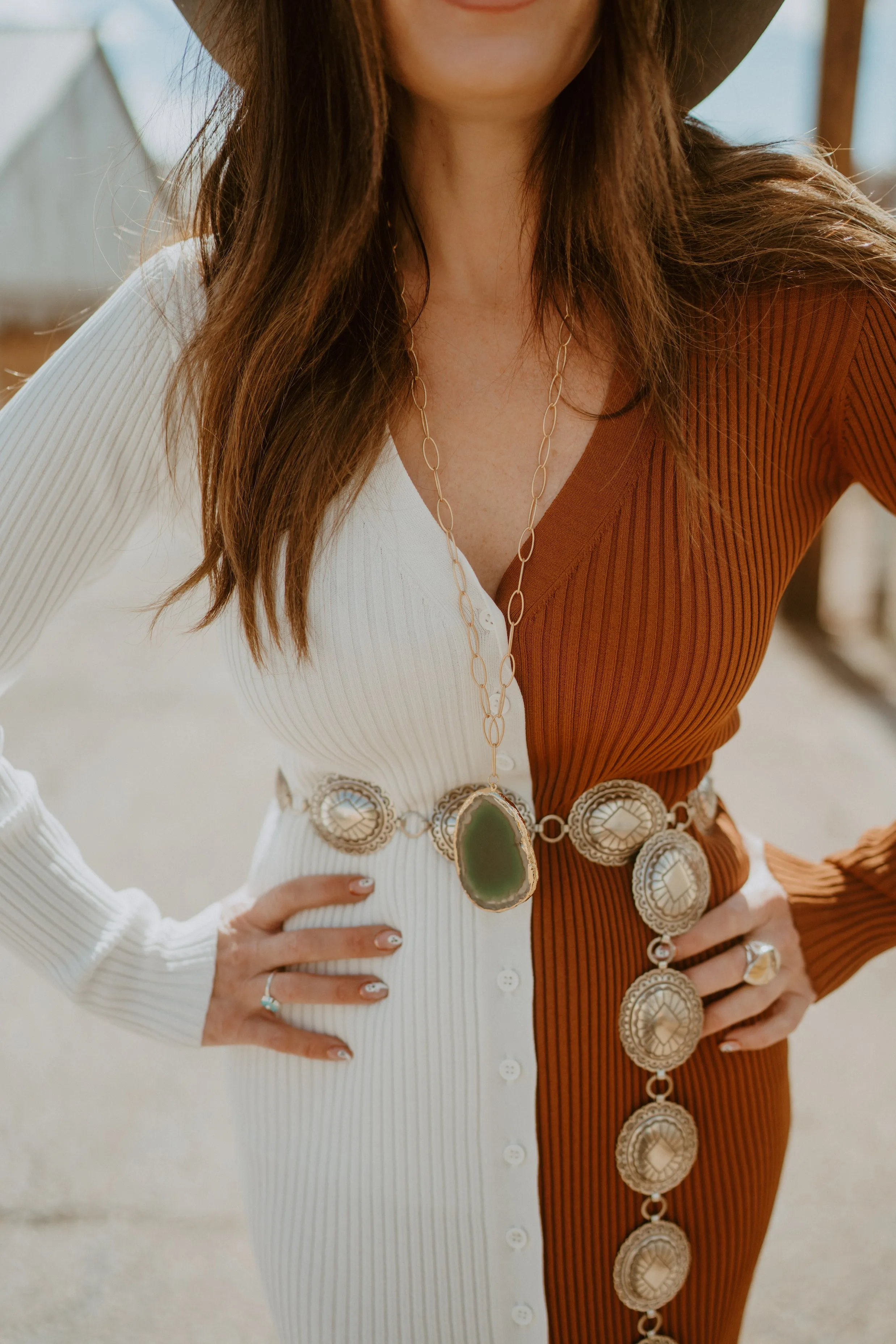 Elizabeth Necklace | Green sold by Goldie Lew product image thumbnail 2