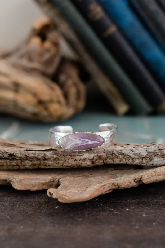 Lace Agate Cuff | Purple - FINAL SALE sold by Goldie Lew