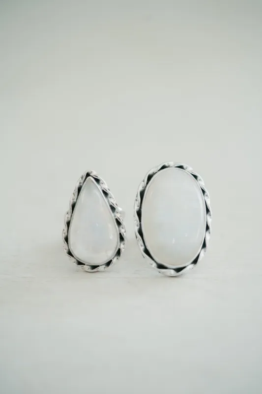 Jennifer Ring | Rainbow Moonstone sold by Goldie Lew