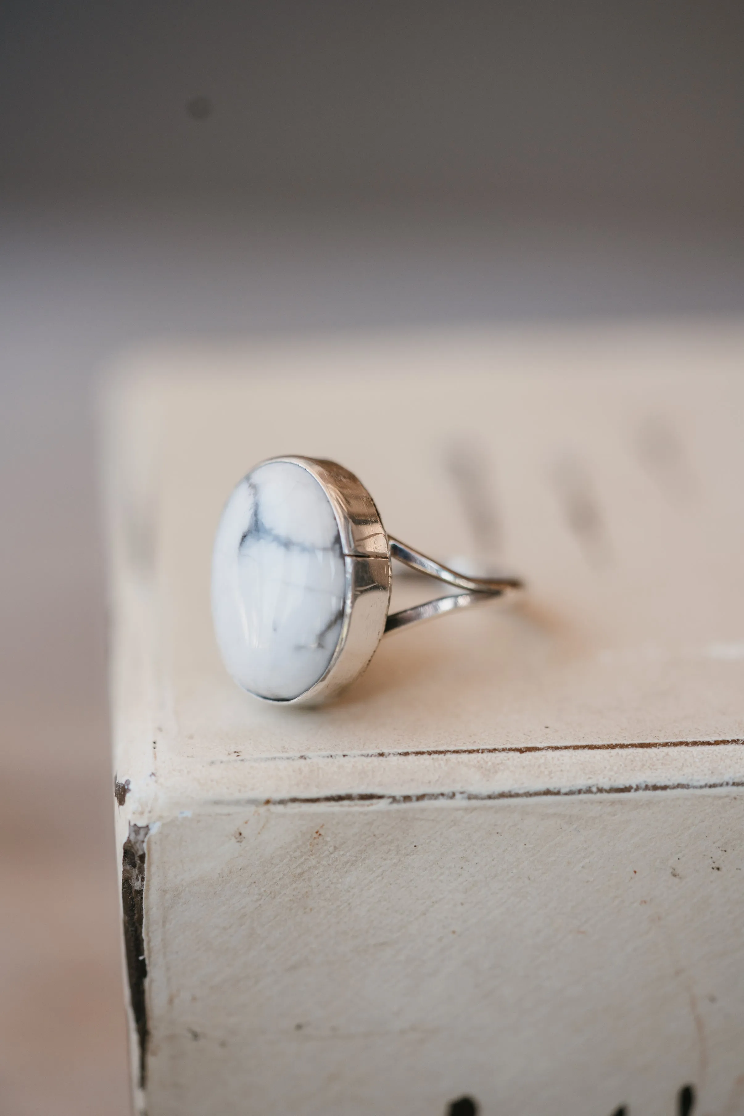 Ronnie Ring | Howlite sold by Goldie Lew product image thumbnail 2
