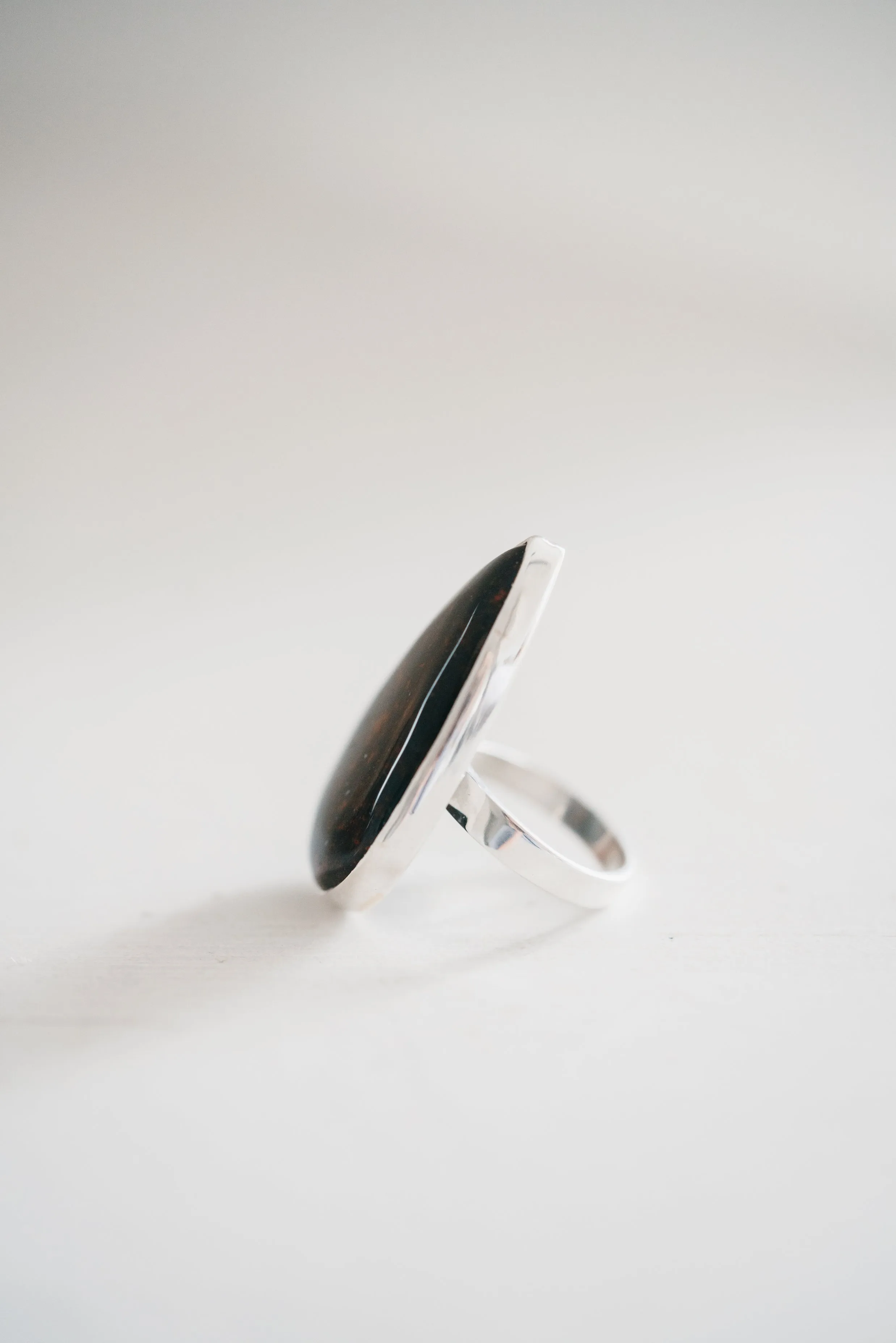 Velvette Ring | Teardrop | Blood Stone sold by Goldie Lew product image thumbnail 2