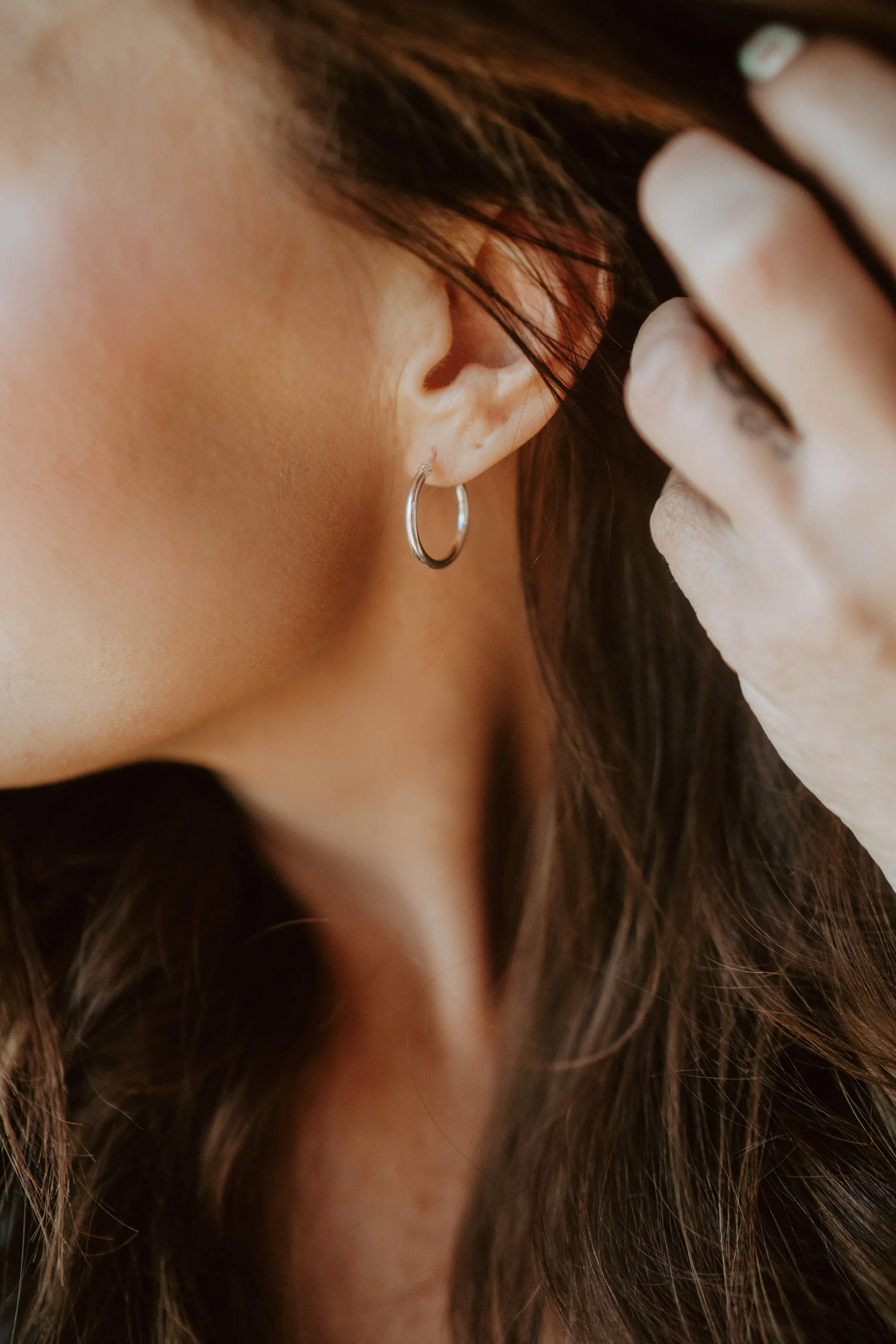 Silver Hoops | Small - FINAL SALE sold by Goldie Lew