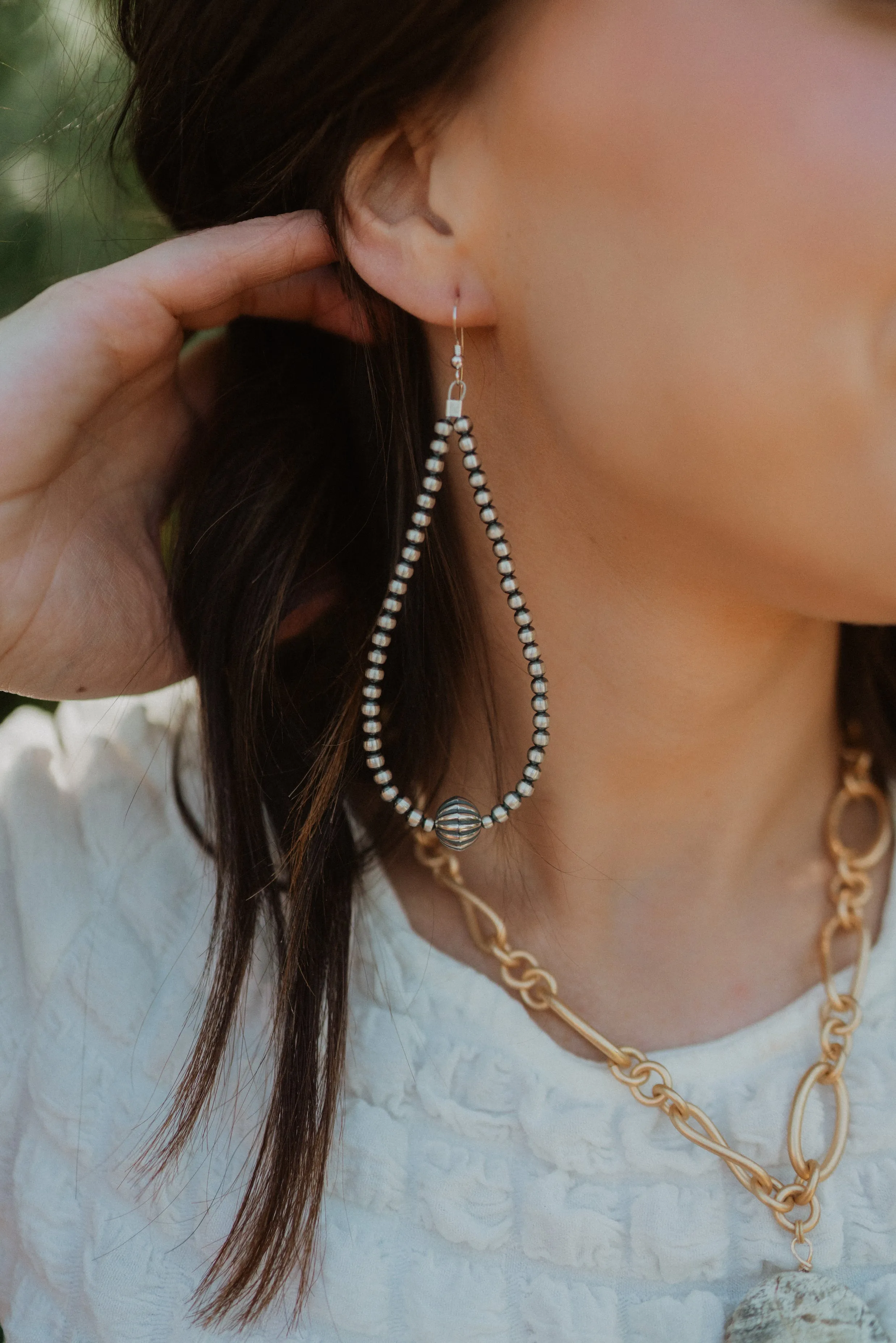 Shirley Earrings | XL sold by Goldie Lew product image thumbnail 2