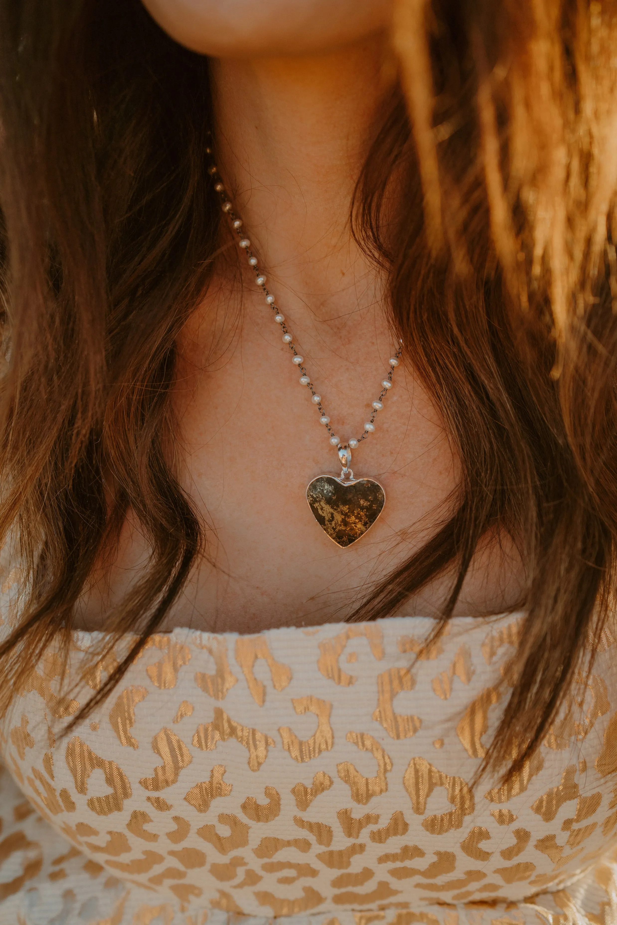 Apache Gold Heart Necklace sold by Goldie Lew product image thumbnail 2