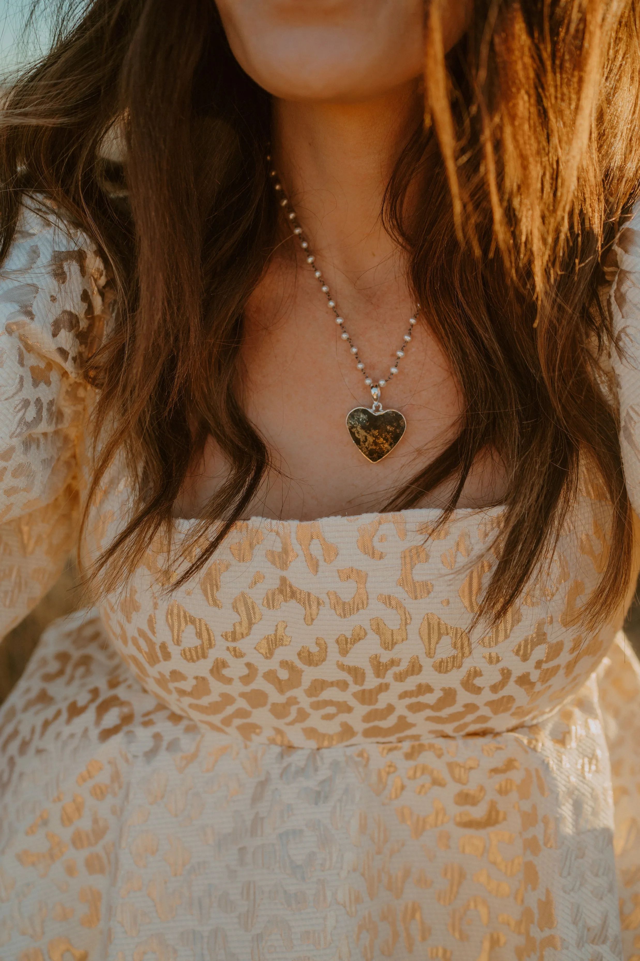 Apache Gold Heart Necklace sold by Goldie Lew