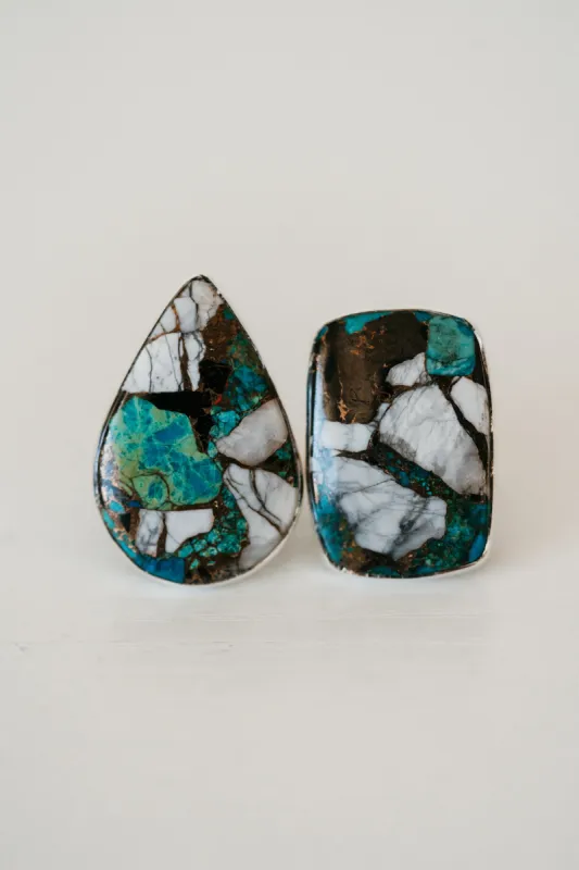 Ciel Ring | Howlite Chrysocolla sold by Goldie Lew